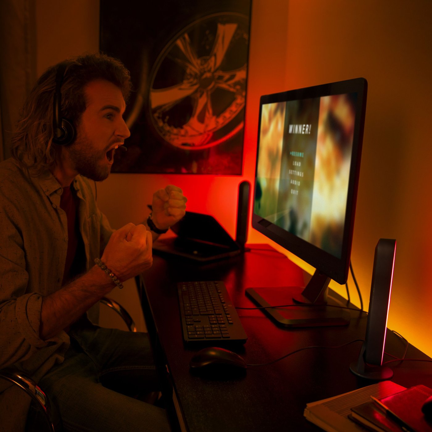 Philips Hue Play Bord- og vegglampe - Svart