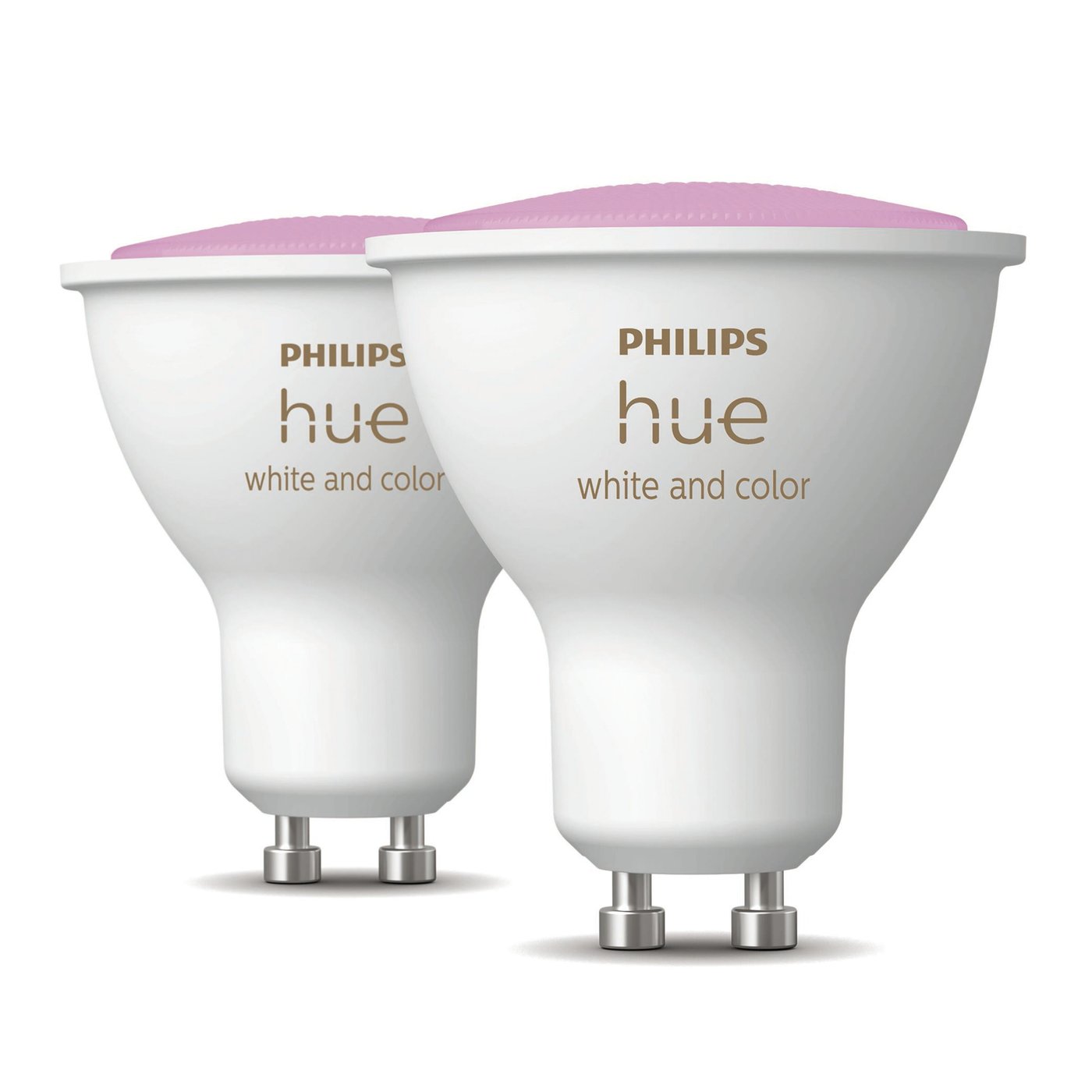 Philips Hue Color Ambiance Smart LED-pære GU10 350 lm 2-pk.