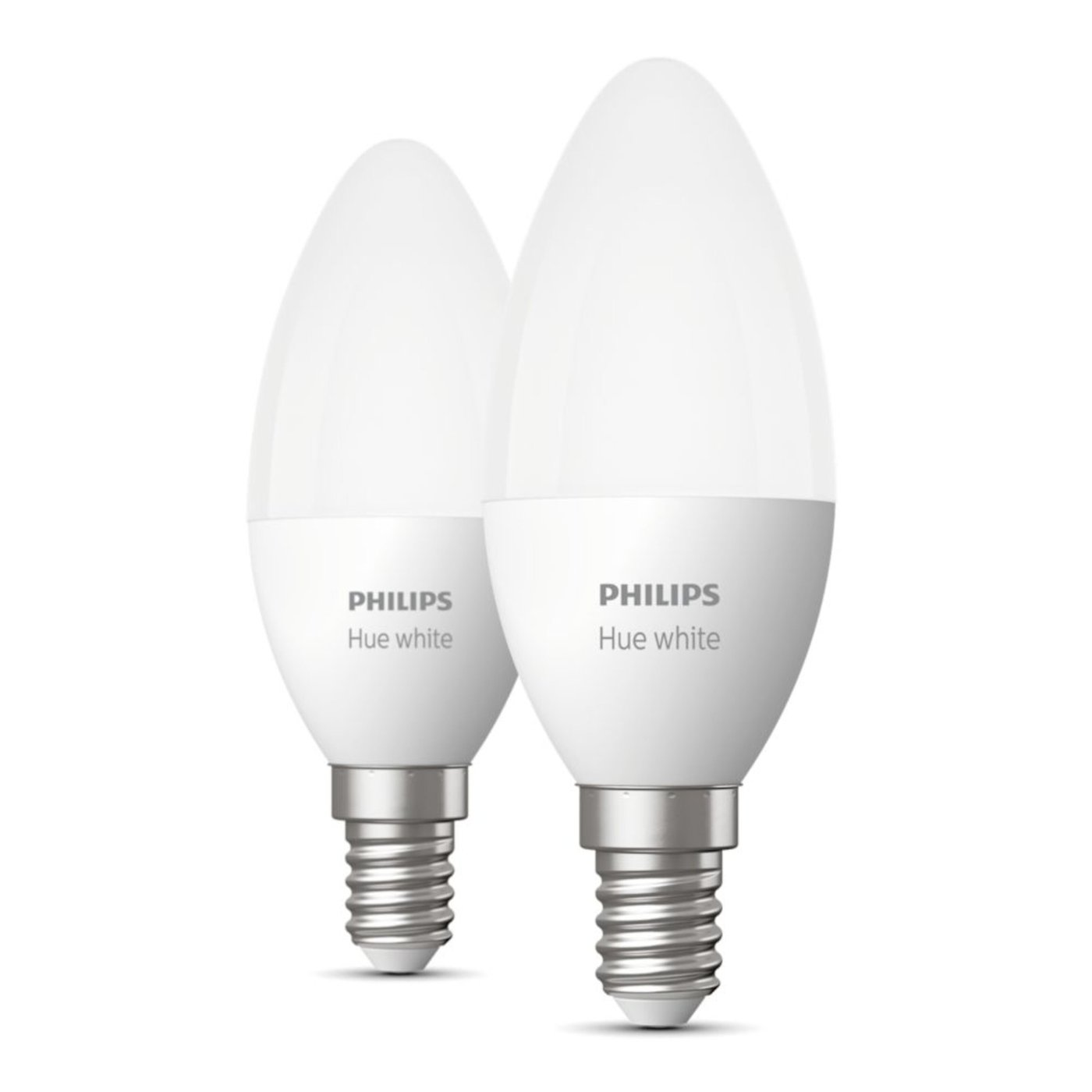 Philips Hue White Smart LED-pære E14 470 lm 2-pk.