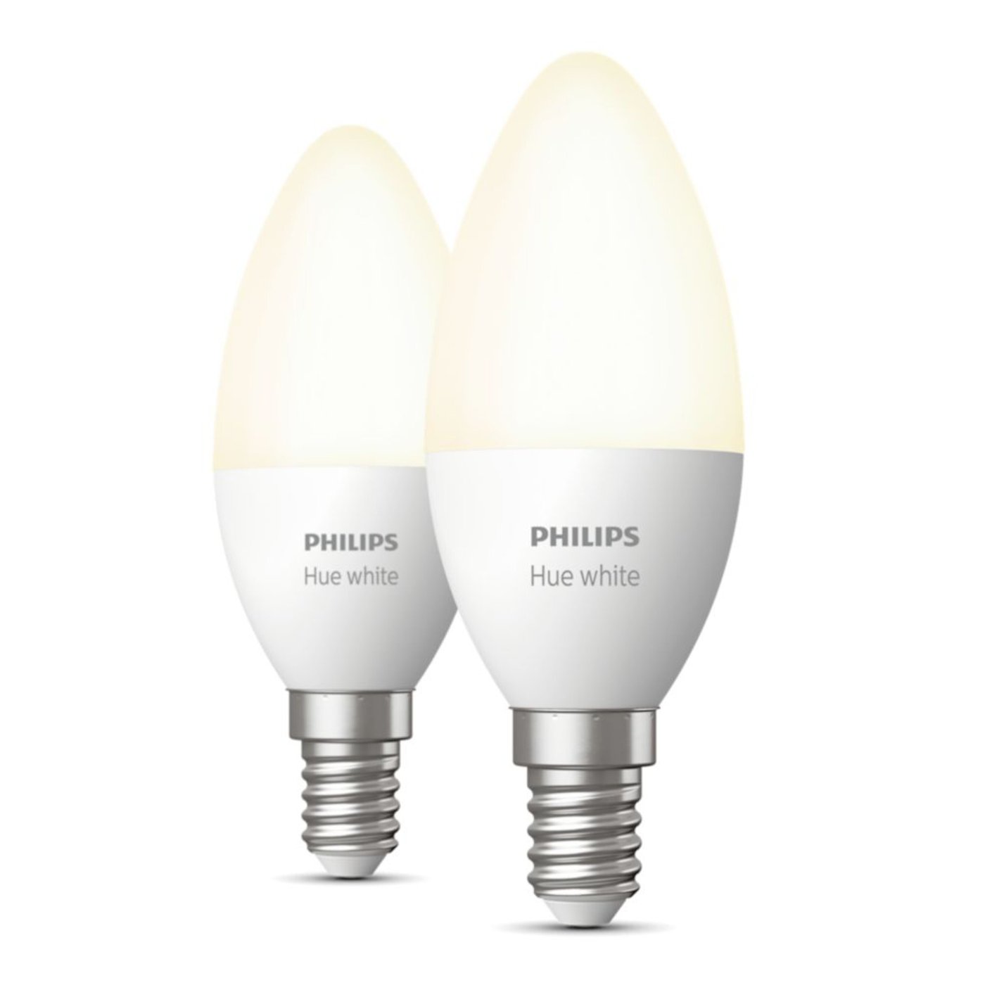 Philips Hue White Smart LED-pære E14 470 lm 2-pk.
