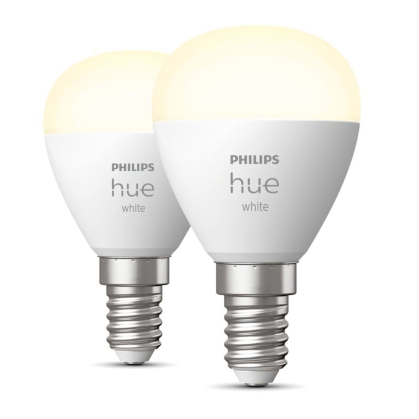 Philips Hue Luster Smart LED-pære E14 470 lm 2-pk.