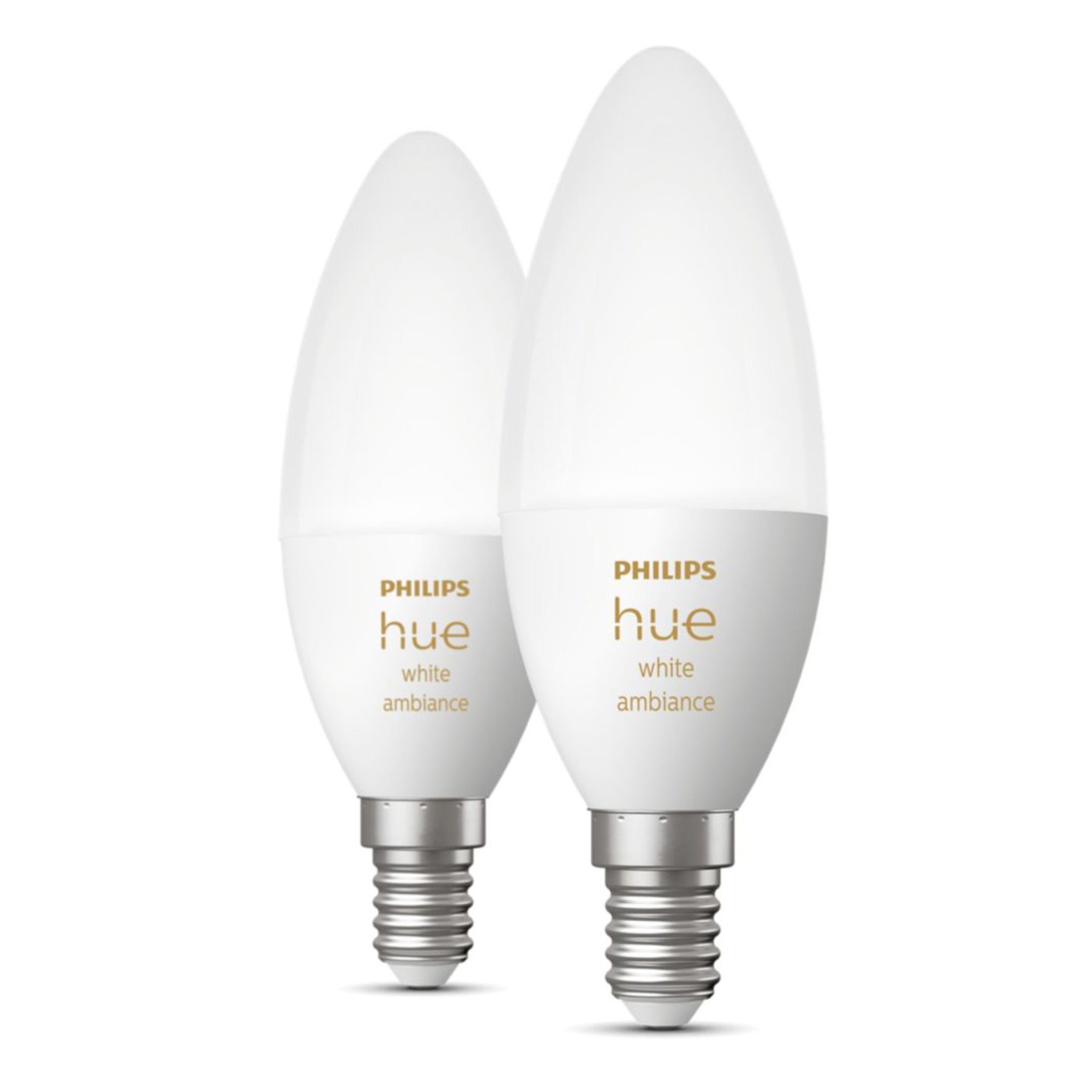 Philips Hue Ambiance Smart LED-pære E14 470 lm 2-pk.