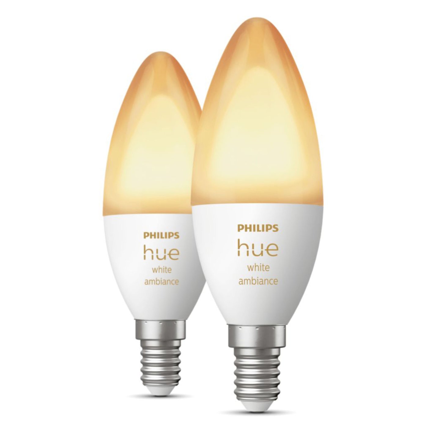 Philips Hue Ambiance Smart LED-pære E14 470 lm 2-pk.
