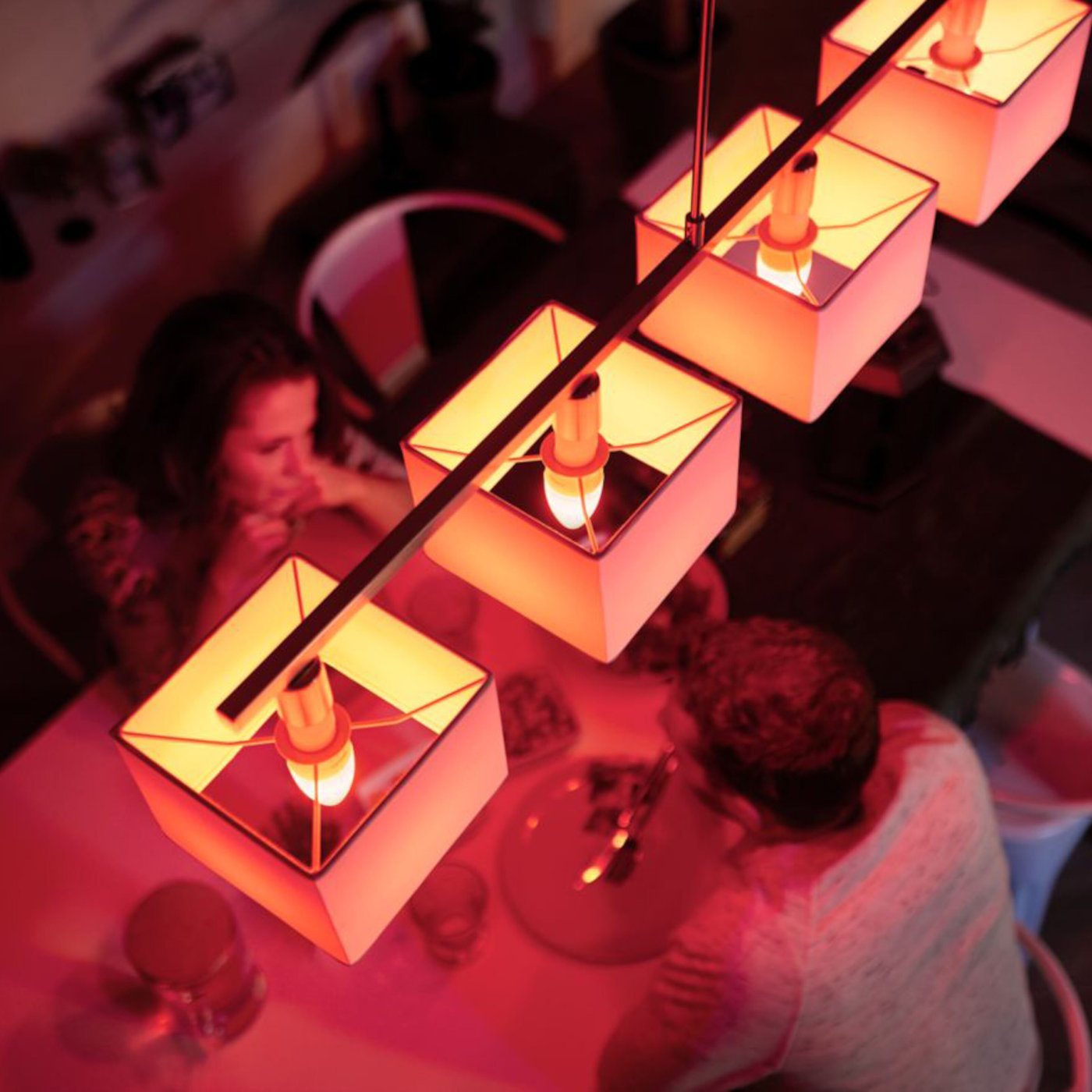 Philips Hue Color Ambiance Smart LED-pære E14 470 lm 2-pk.