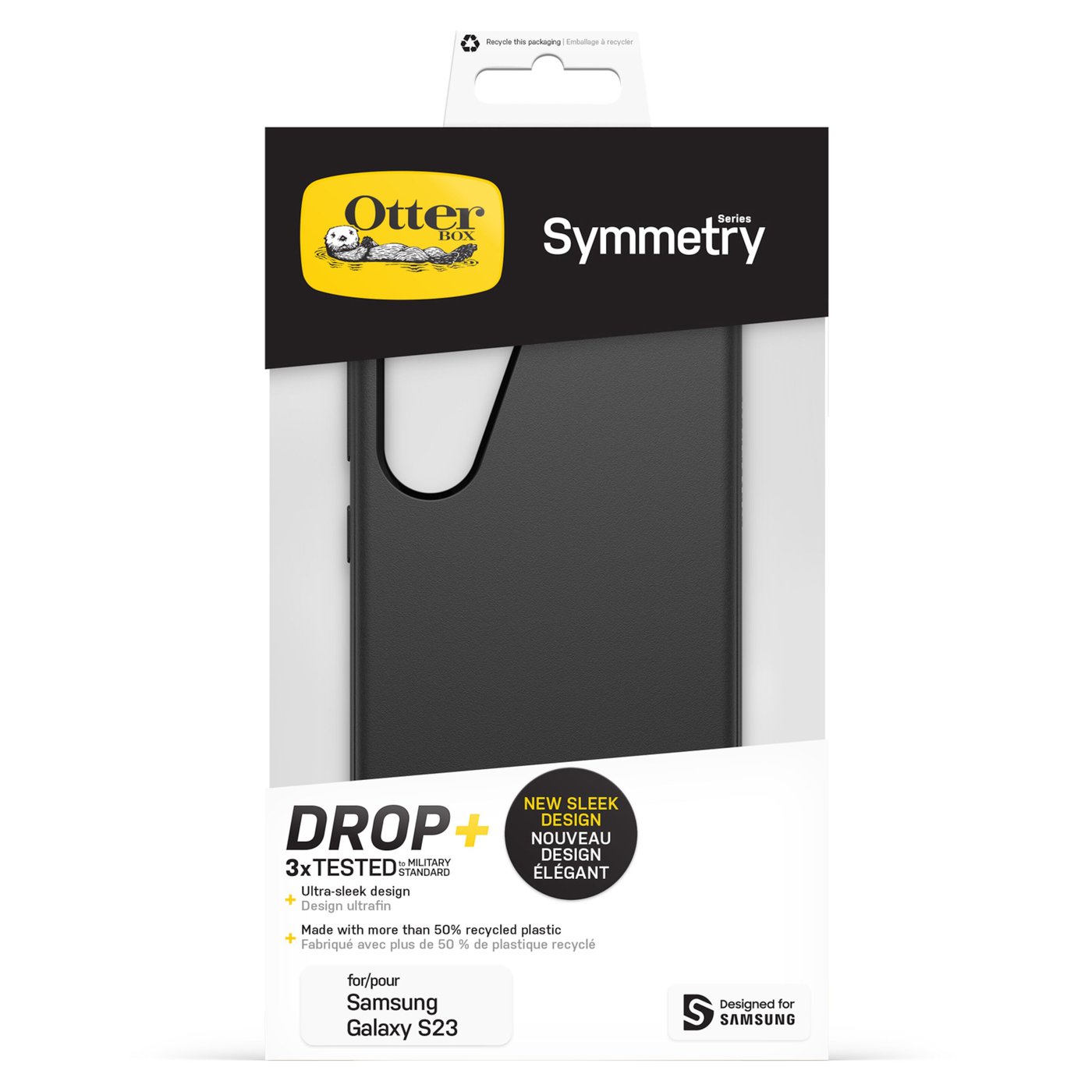 Otterbox Symmetry Skal för Galaxy S23 Svart