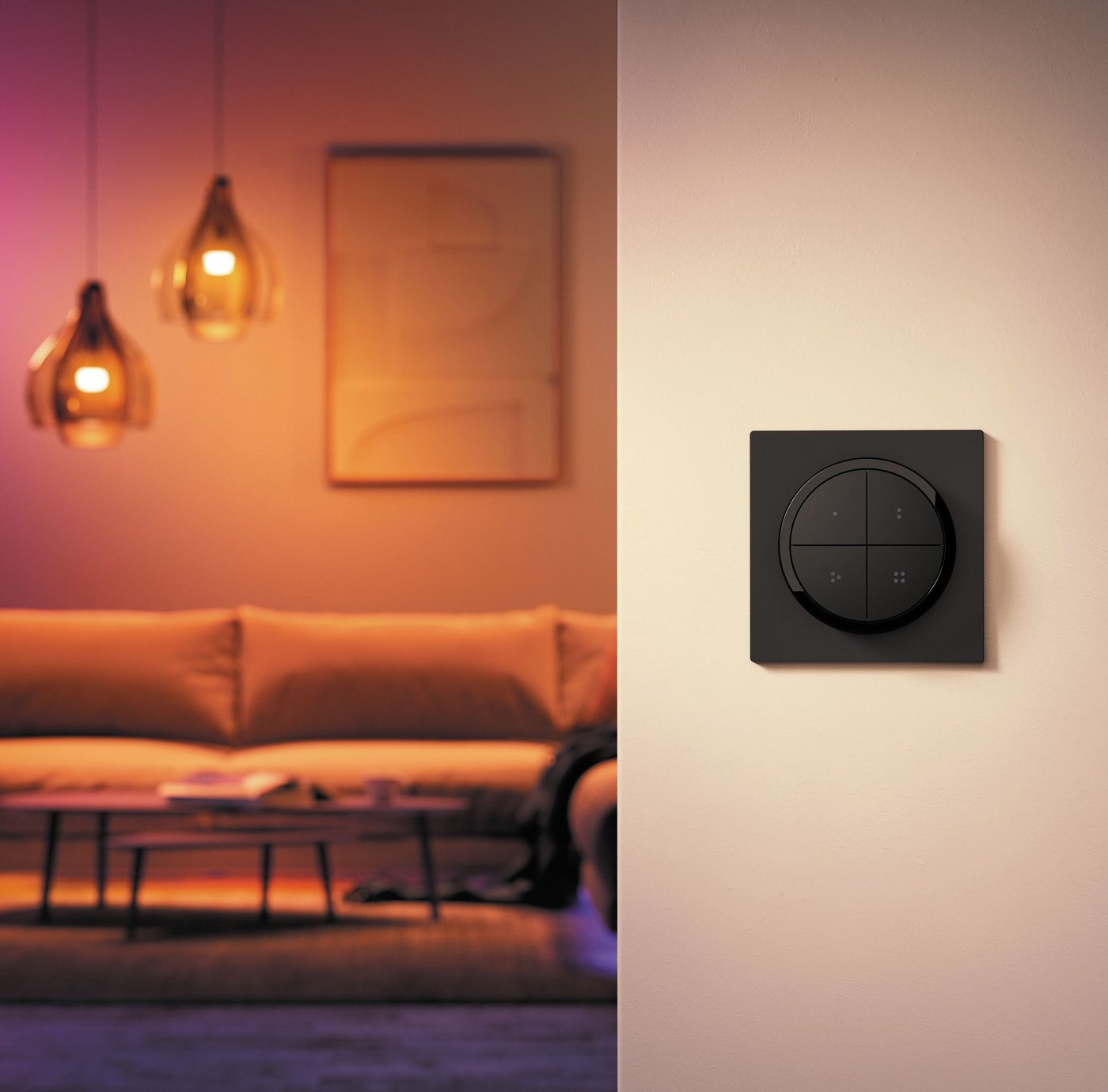 Philips Hue Tap Dial Switch Fjernkontroll Svart