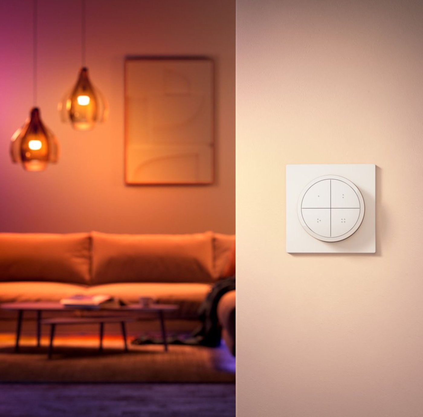 Philips Hue Tap Dial Switch Fjernkontroll Hvit