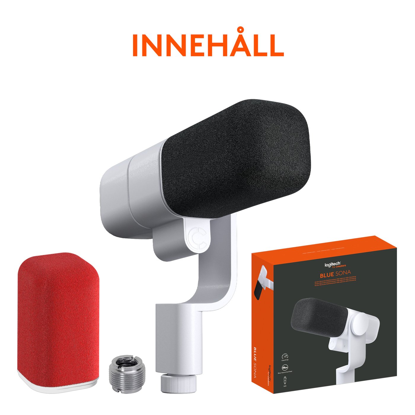 Logitech C Blue Sona Mikrofon Naturvit