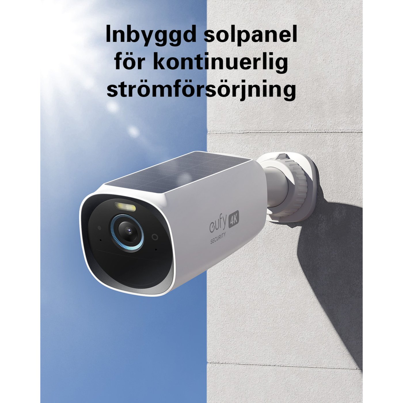 Eufy EufyCam 3 kit med solpanel 3 kameror