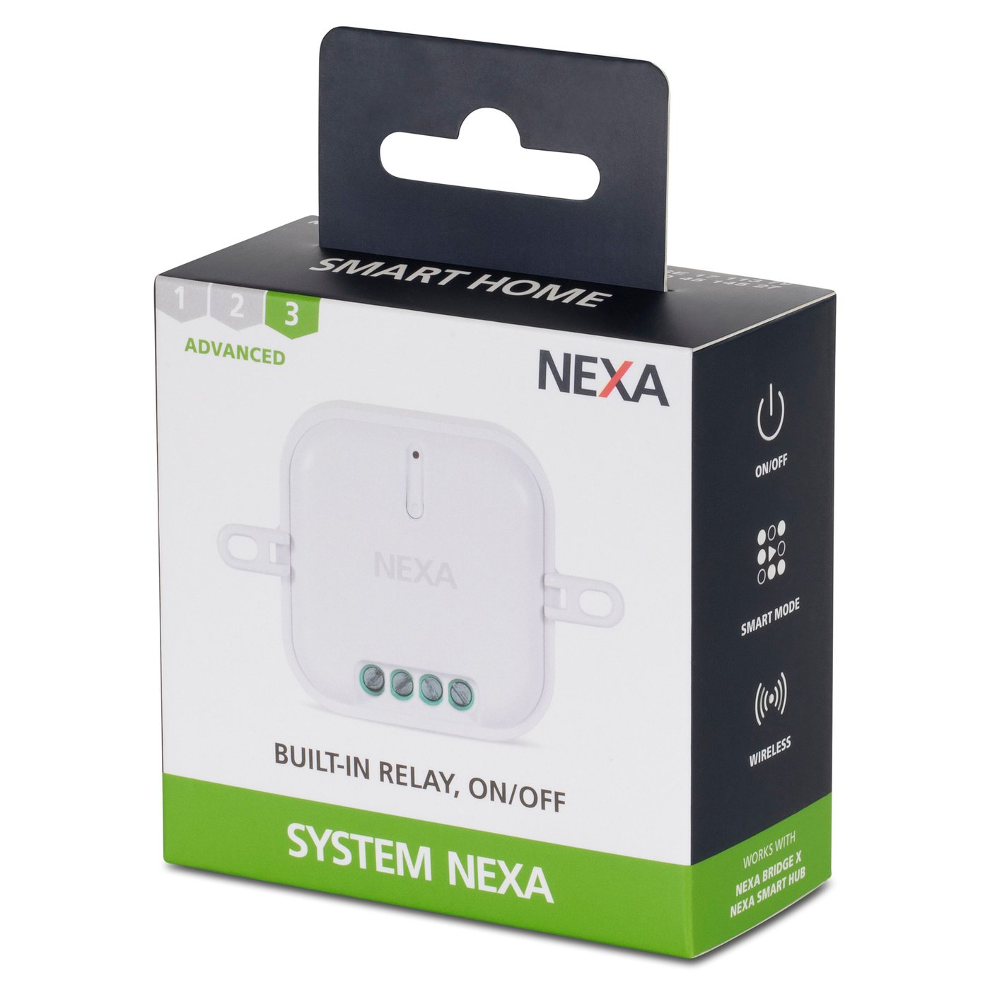 Nexa Infälld fjärrströmbrytare 2000 W