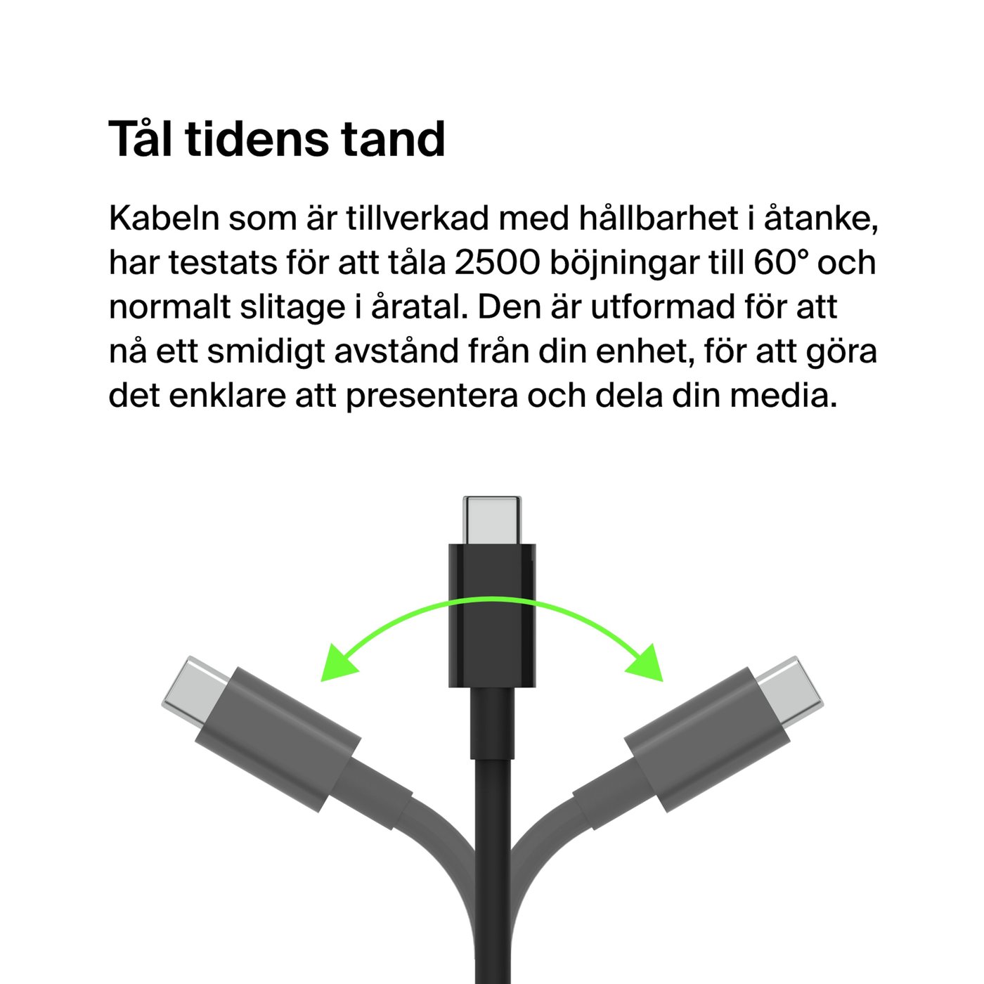Belkin USB-C-kabel till HDMI 8K/60 Hz 2 m
