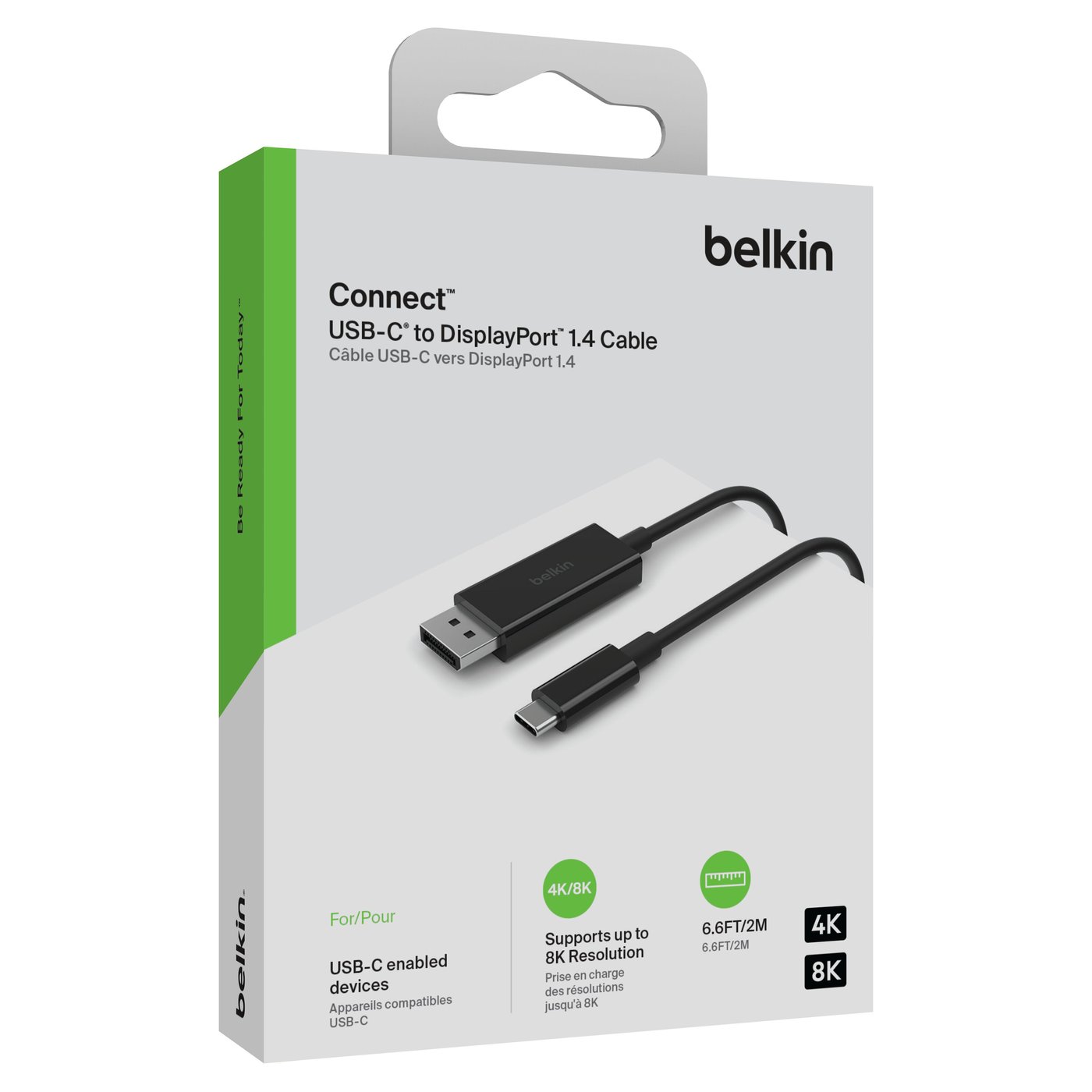 Belkin USB-C-kabel til Displayport 8K/60 Hz 2 m