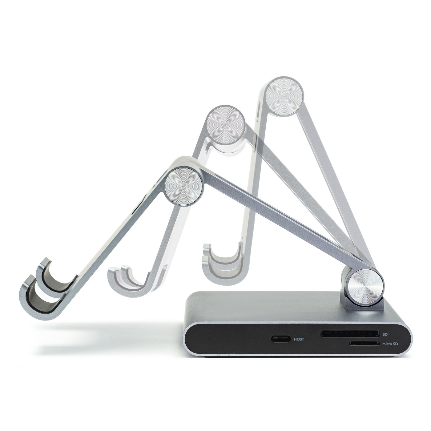 Linocell Premium Stativ og Multi-Hub for nettbrett - 8 porter