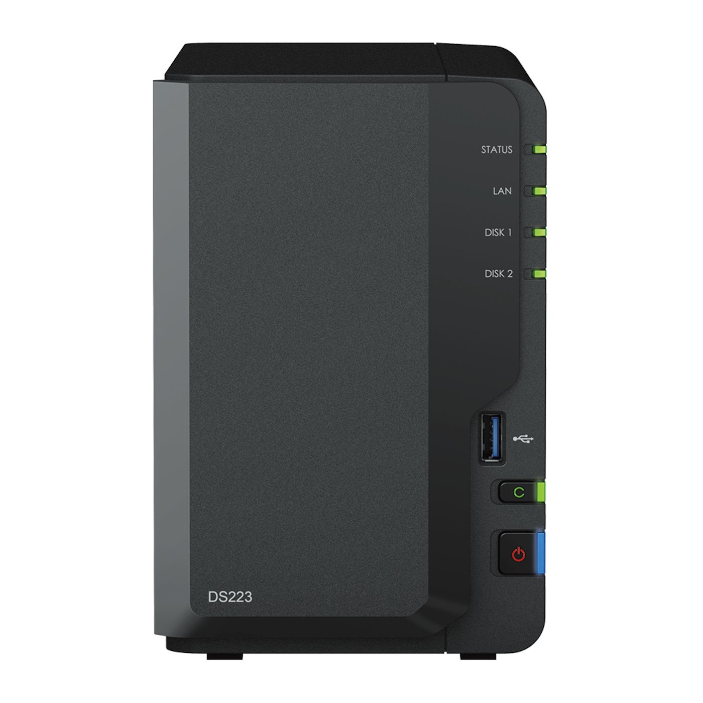 Synology DiskStasjon DS223 NAS for 2 harddisker