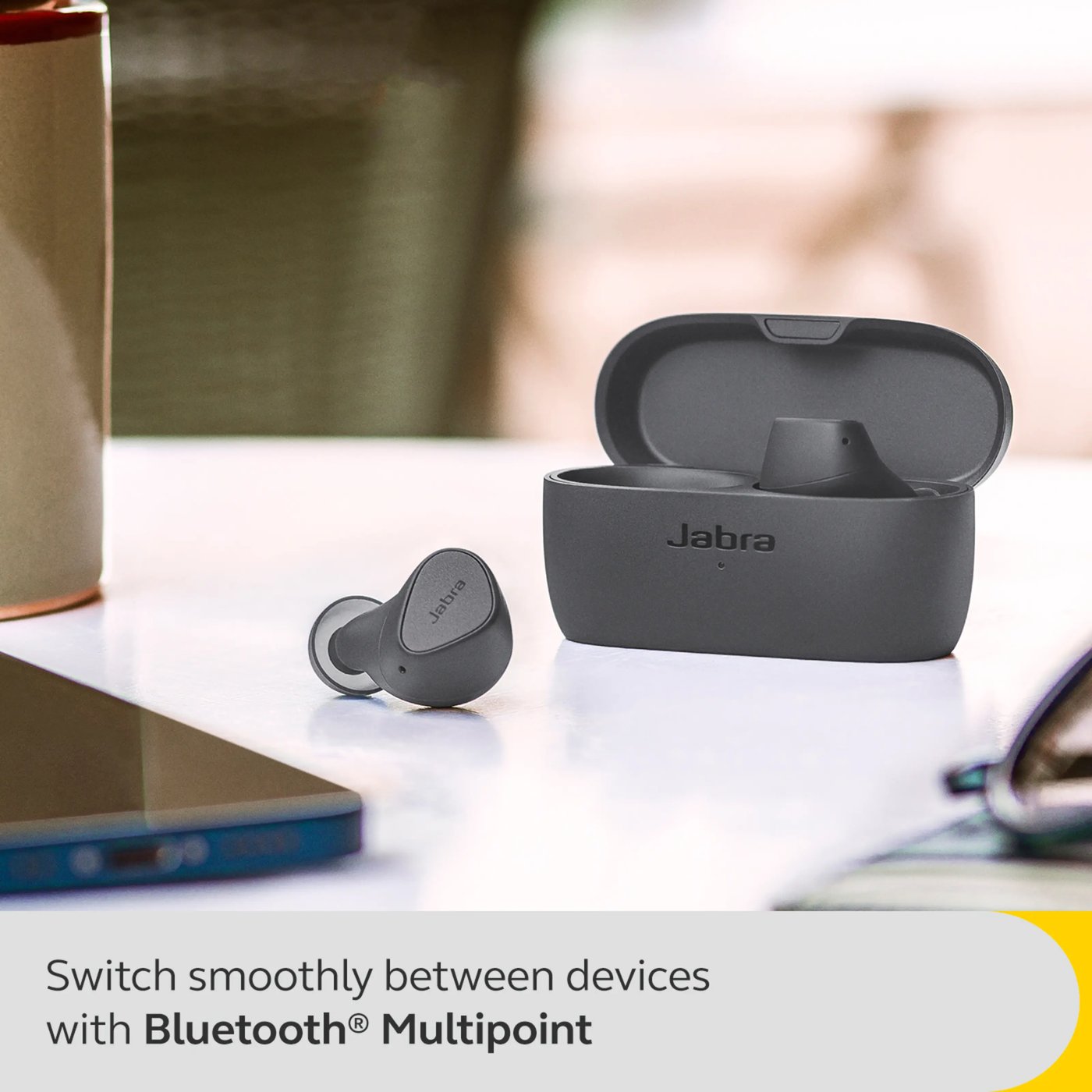 Jabra Elite 4 Trådløse hodetelefoner Dark grey