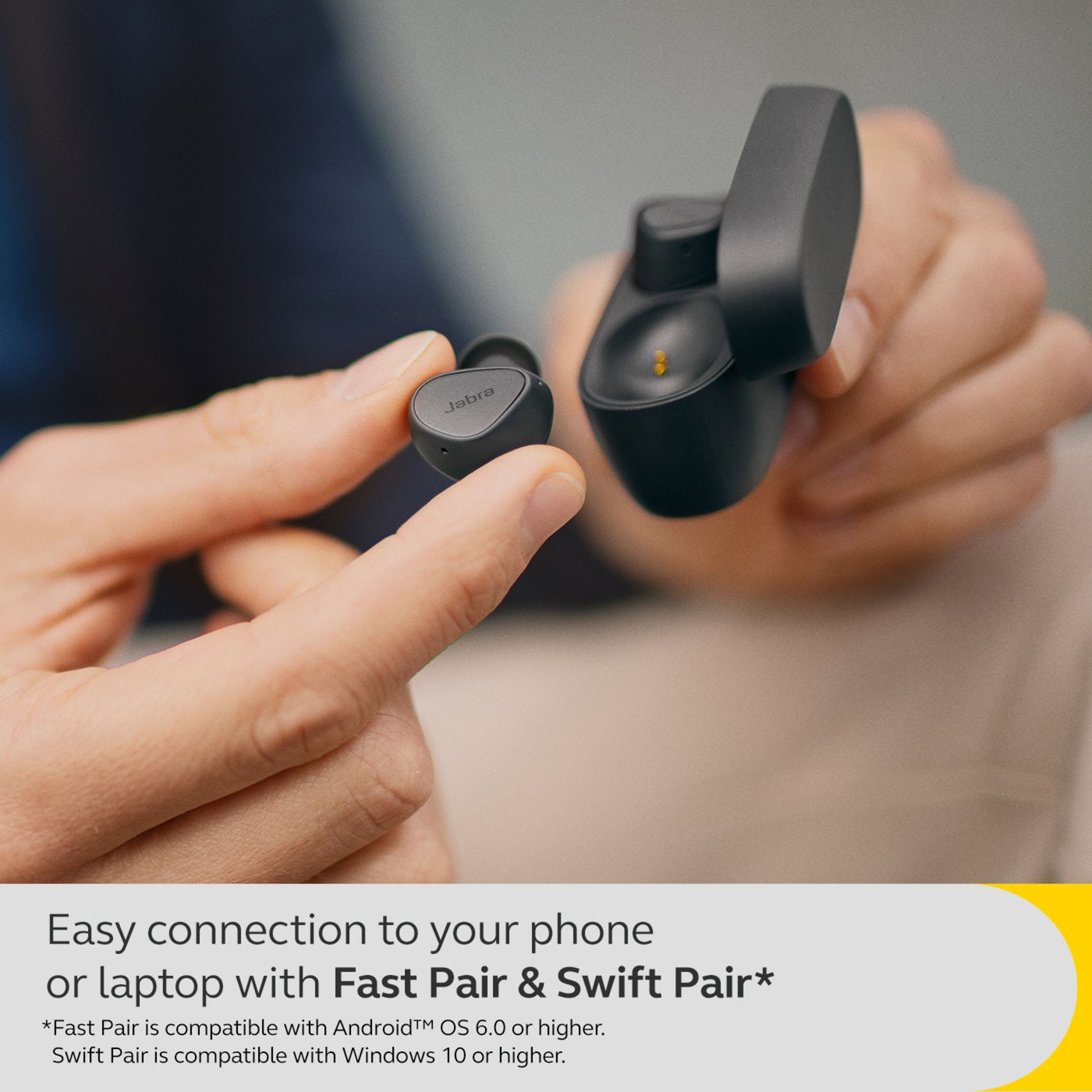 Jabra Elite 4 Trådløse hodetelefoner Dark grey