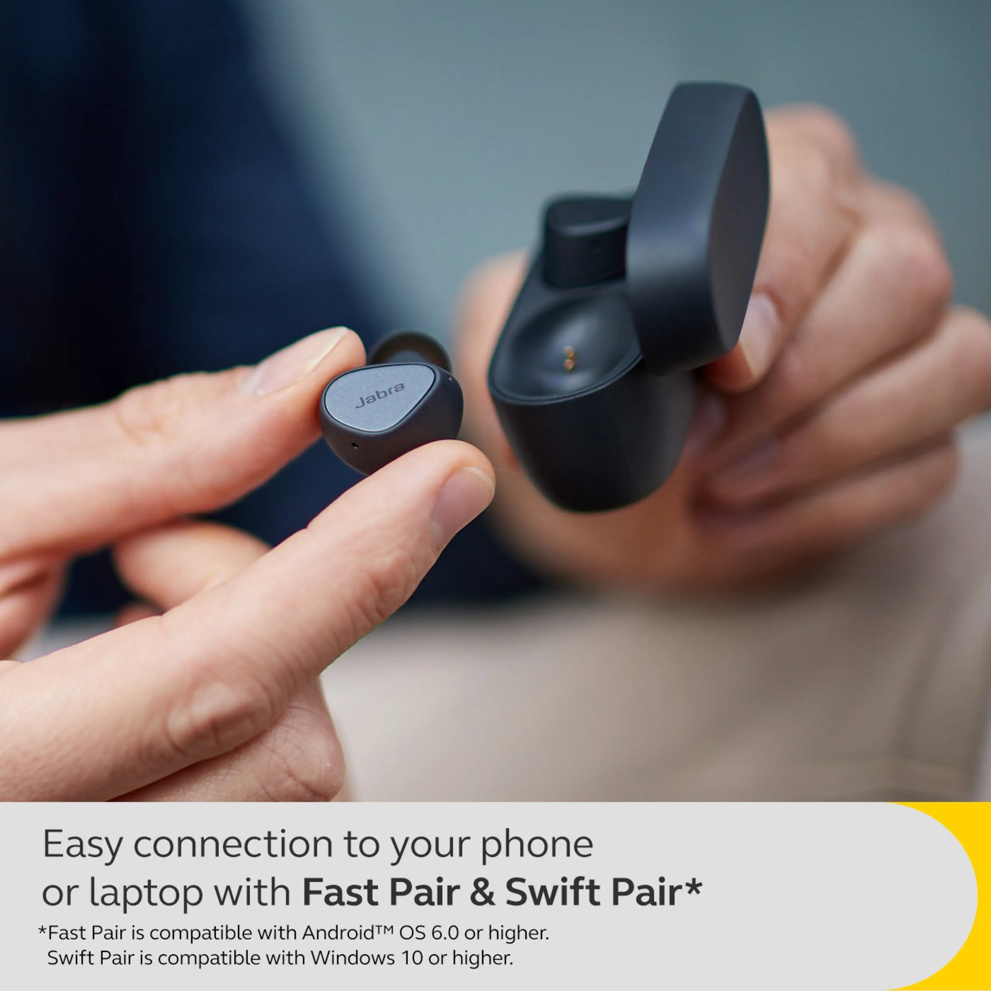 Jabra Elite 4 Trådlösa hörlurar Navy