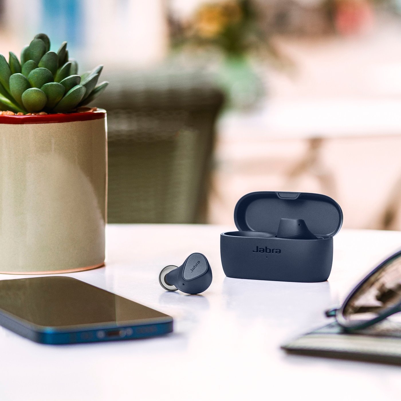 Jabra Elite 4 Trådlösa hörlurar Navy