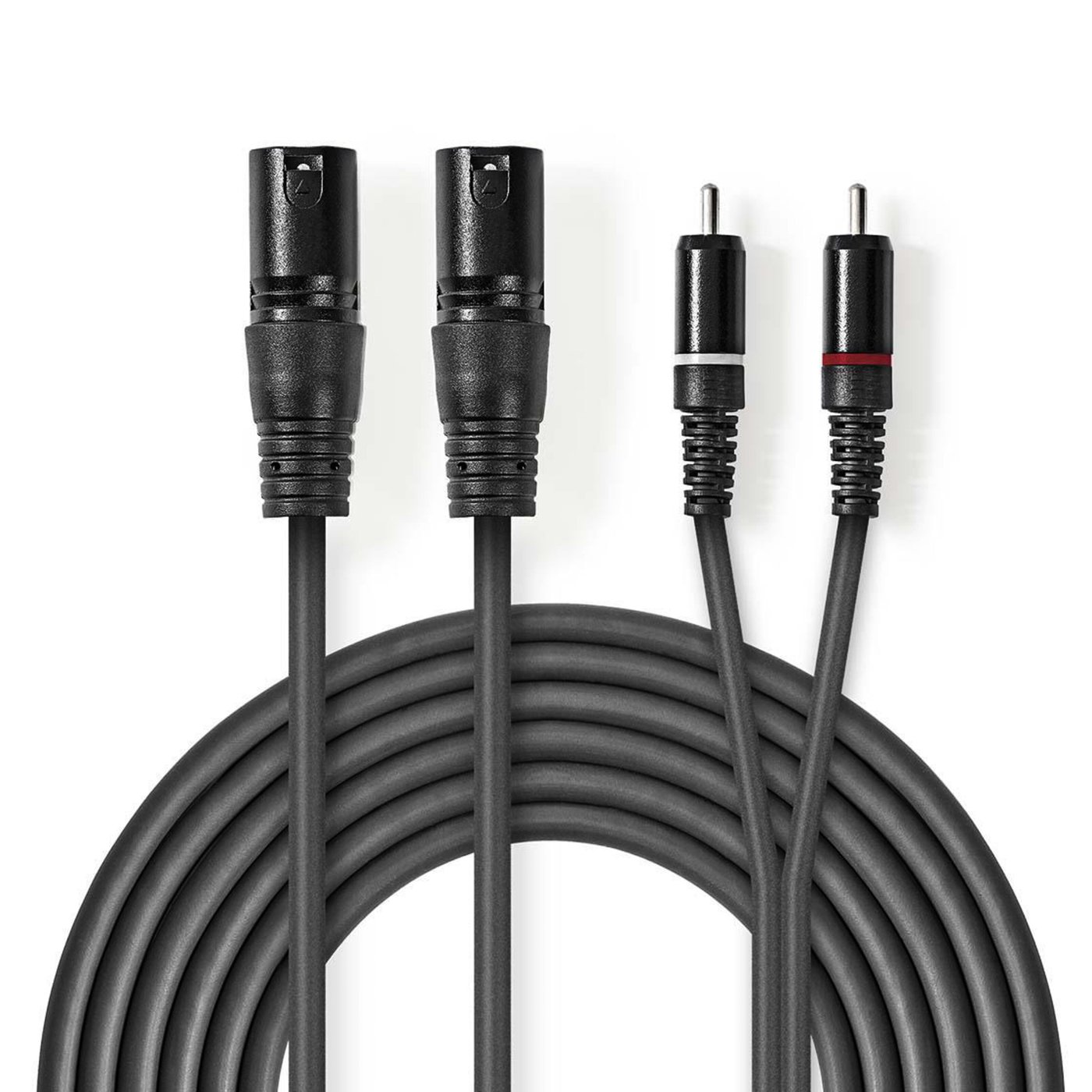 Ljudkabel 2x XLR till 2x RCA
