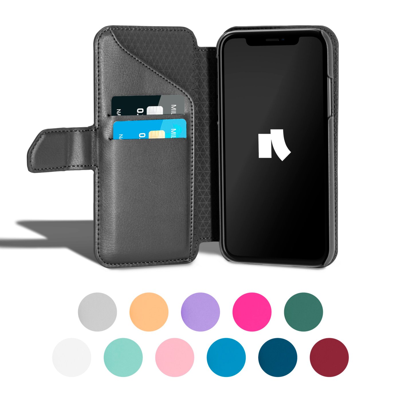 Wallet Case Solo 503 till iPhone 12 och 12 Pro Orange