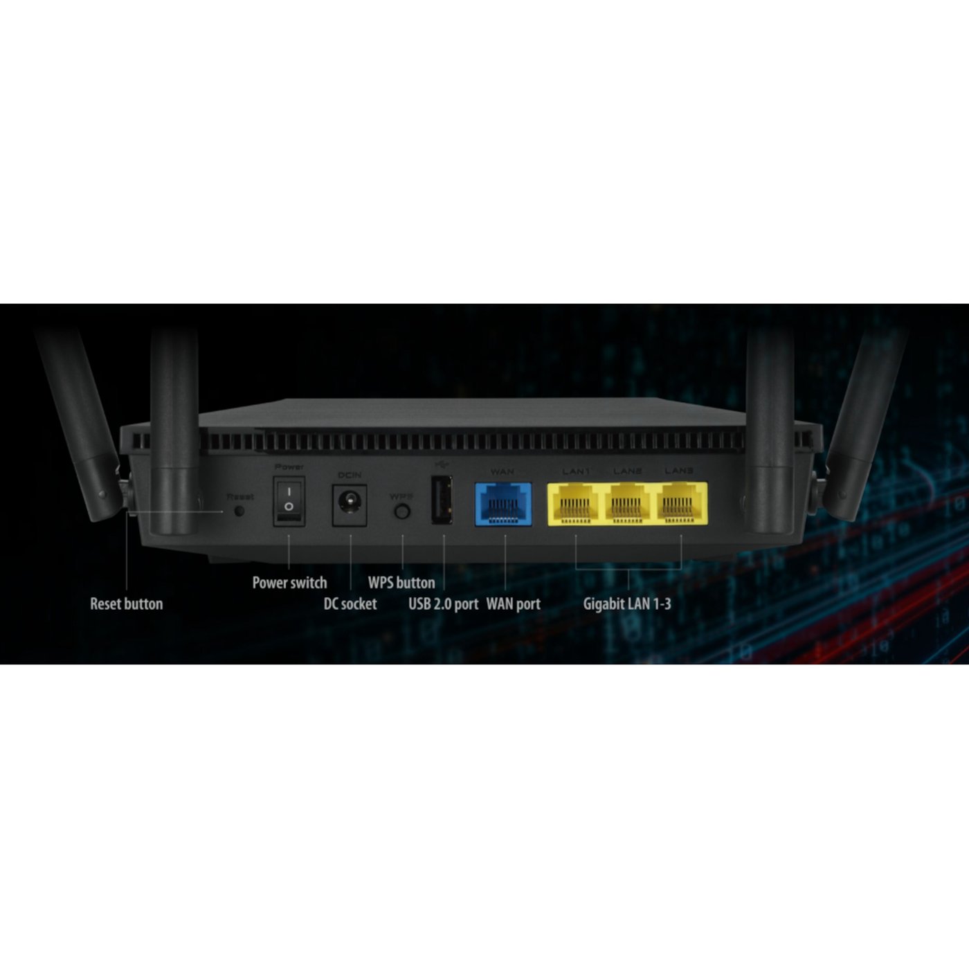 Asus RT-AX53U Trådlös router AX1800