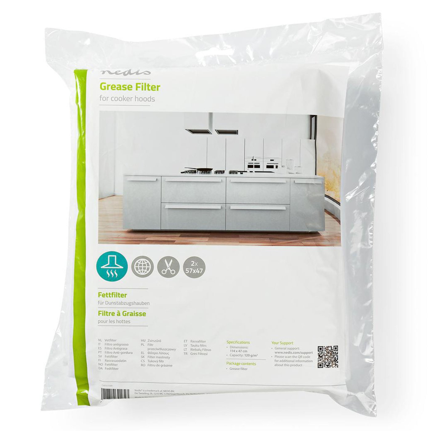 Fettfilter för köksfläkt 120 g/m²