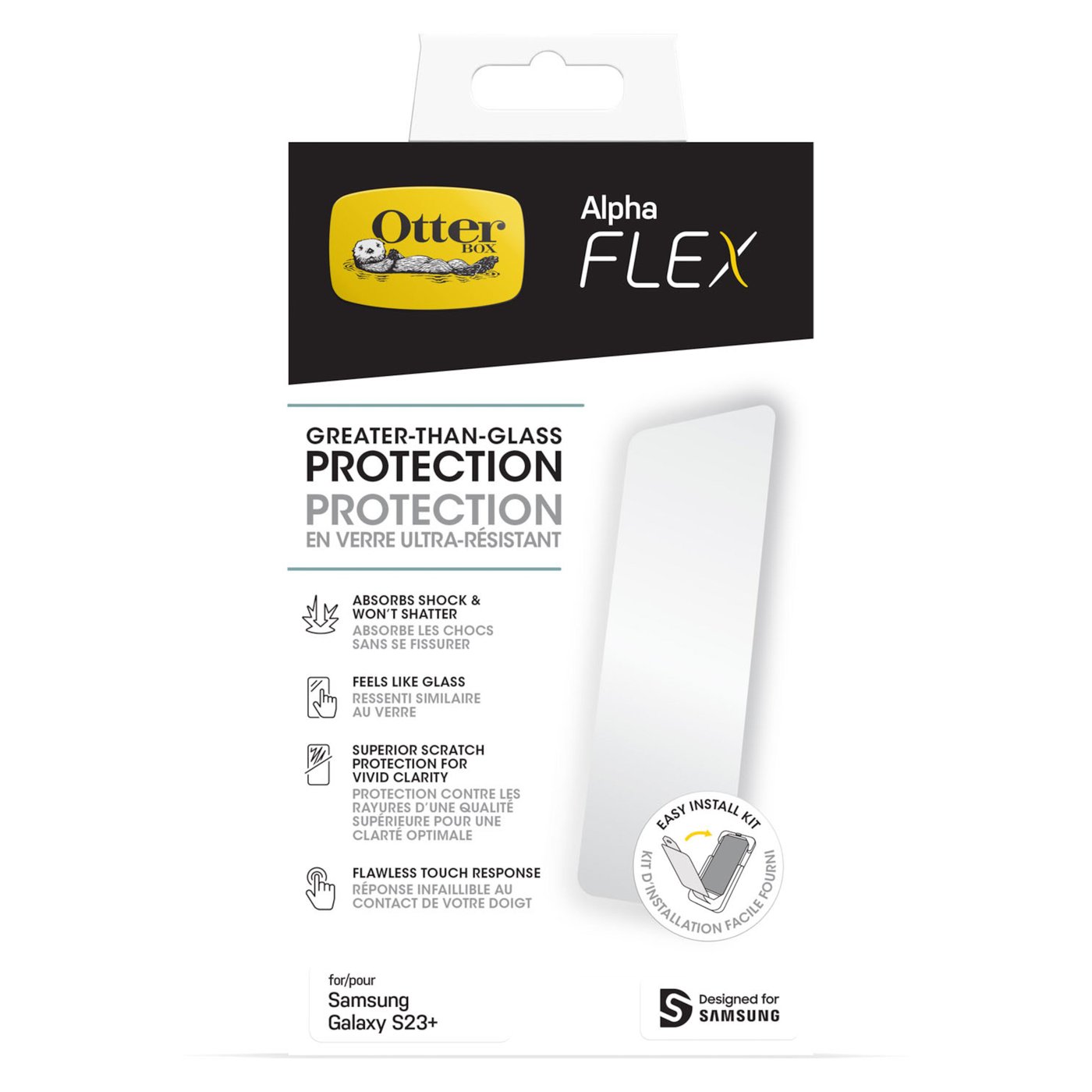 Otterbox Alpha Flex Skjermbeskytter for Samsung Galaxy S23 Plus