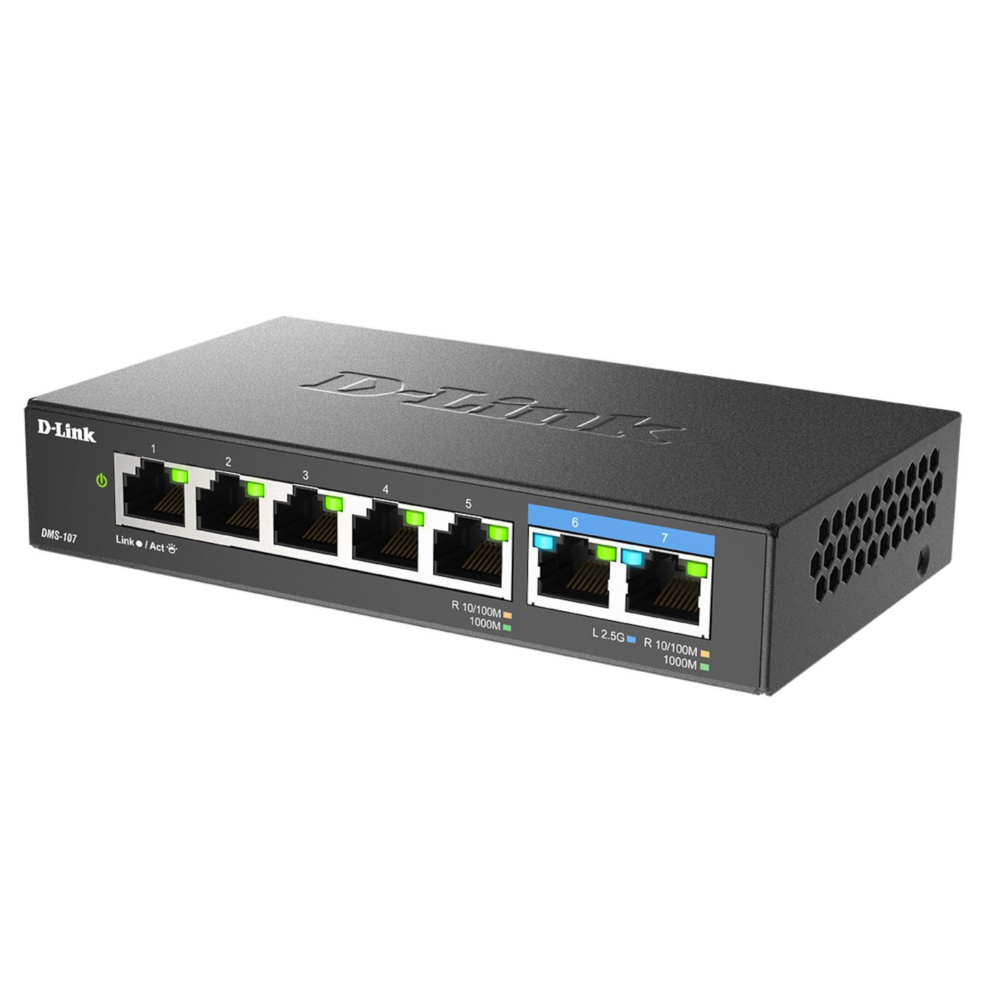 D-Link DMS-107 Multi-Gigabitswitch 7-portar