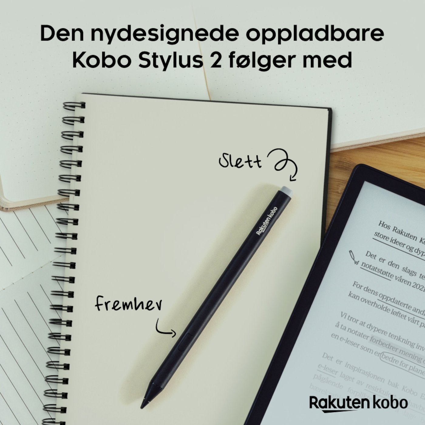 Kobo Notebook Elipsa 2E med Kobo Stylus 2