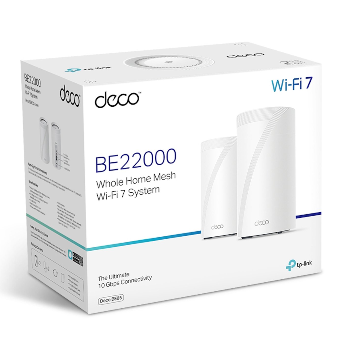 TP-link Deco BE85 Mesh-ruter med Wifi 7 BE19000 2-pk.