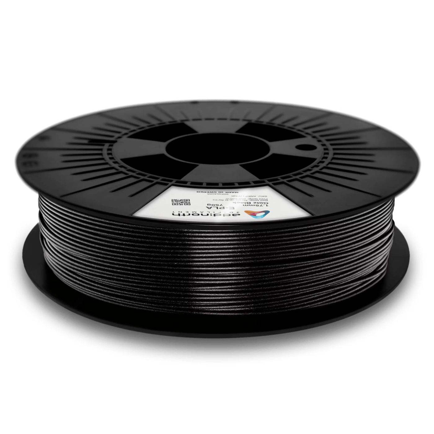 Addnorth E-PLA-filament för 3D-skrivare 1,75 mm Glitz Black