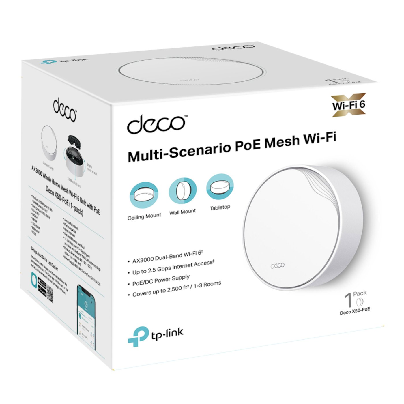 TP-link Deco X50-PoE AX3000 1-pk.