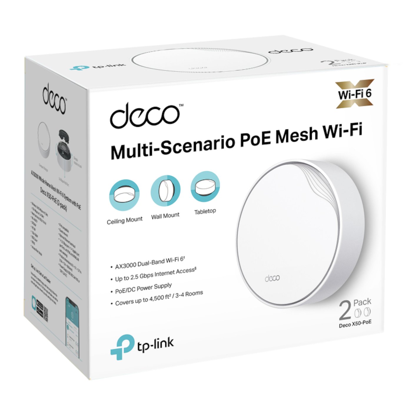 TP-link Deco X50-PoE AX3000 2-pk.