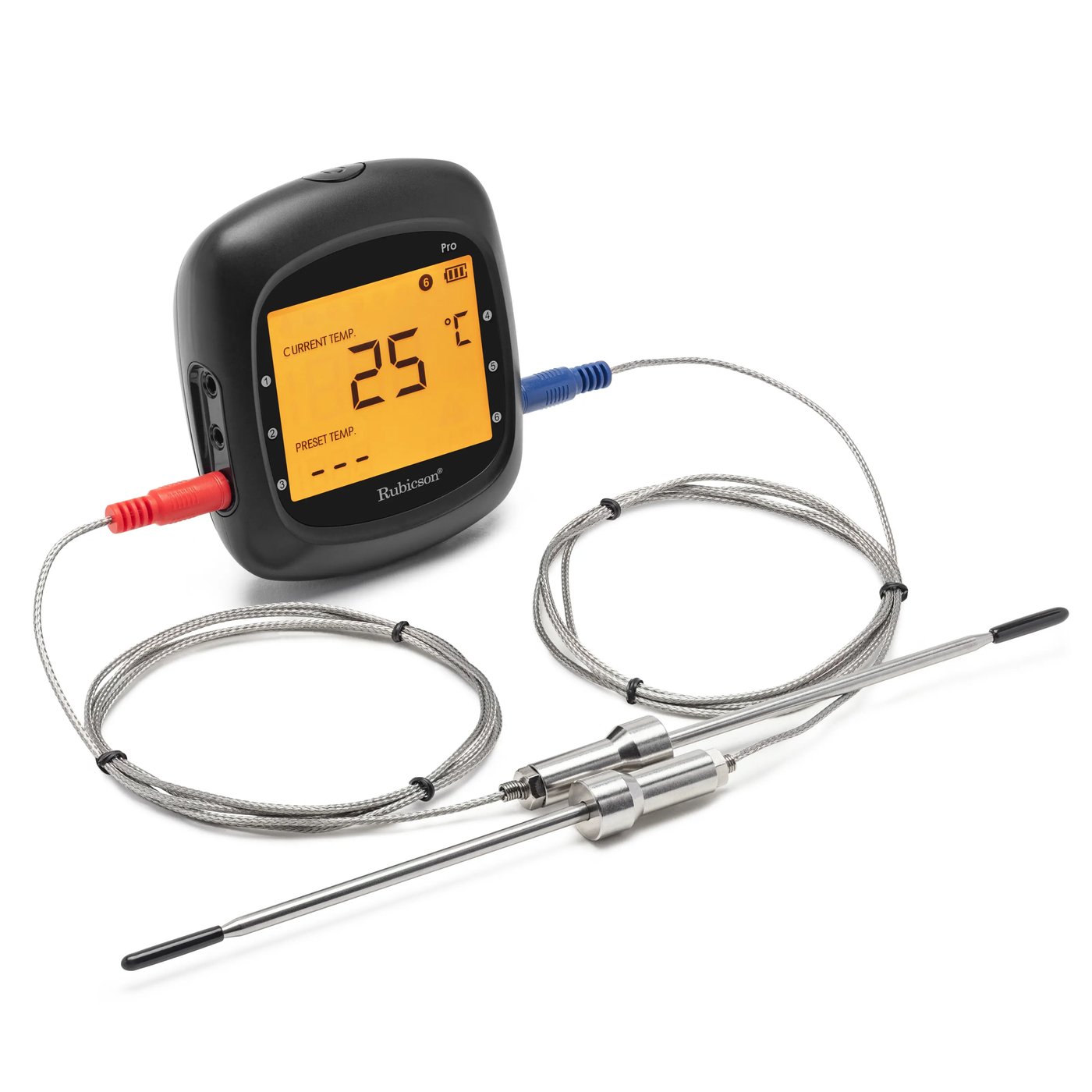 Rubicson Smart BBQ-termometer med dubbla prober