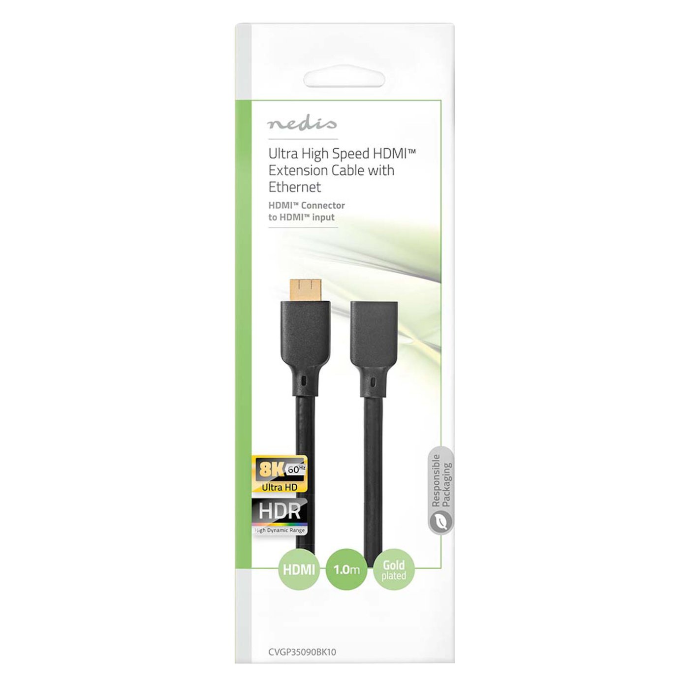 Nedis HDMI-förlängning 8K/60 Hz 1 m