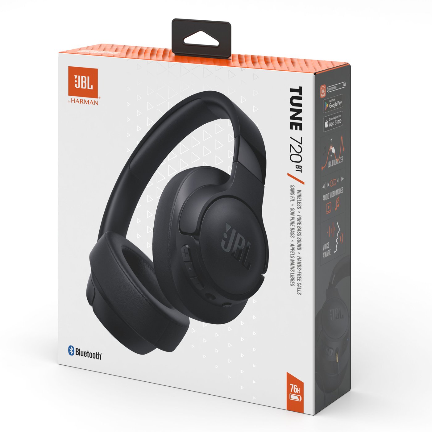 JBL Tune 720BT Trådløse hodetelefoner Svart