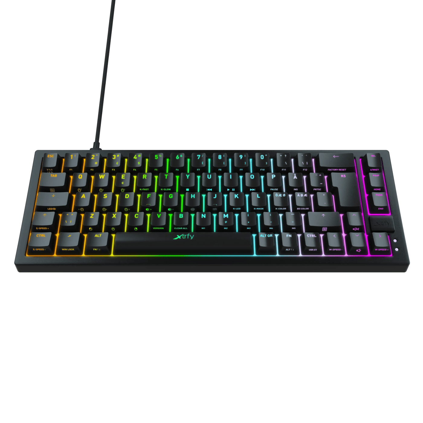 Xtrfy K5 Compact RGB Svart