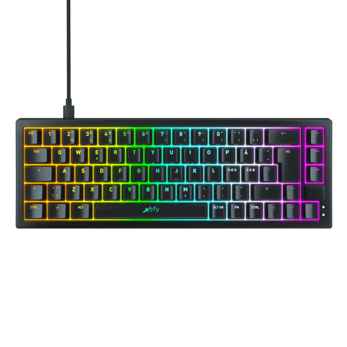 Xtrfy K5 Compact RGB Svart