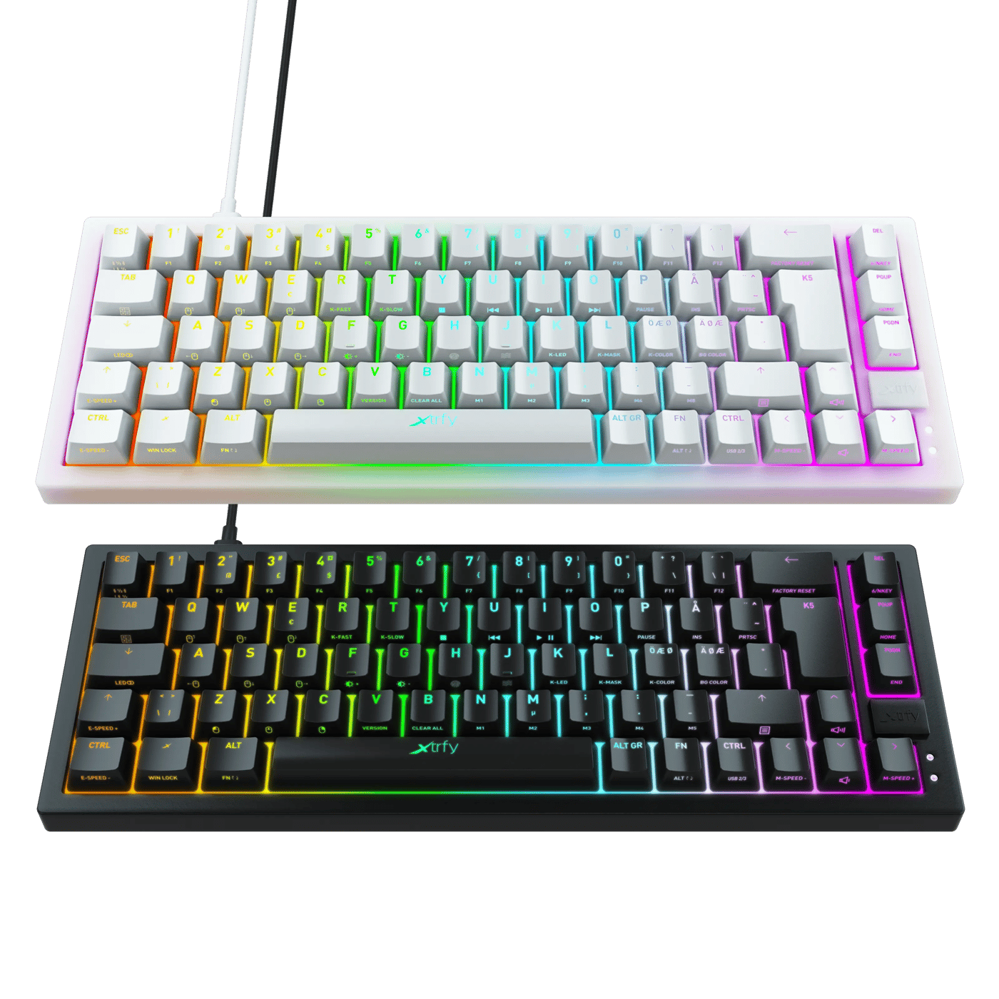 Xtrfy K5 Compact RGB Svart