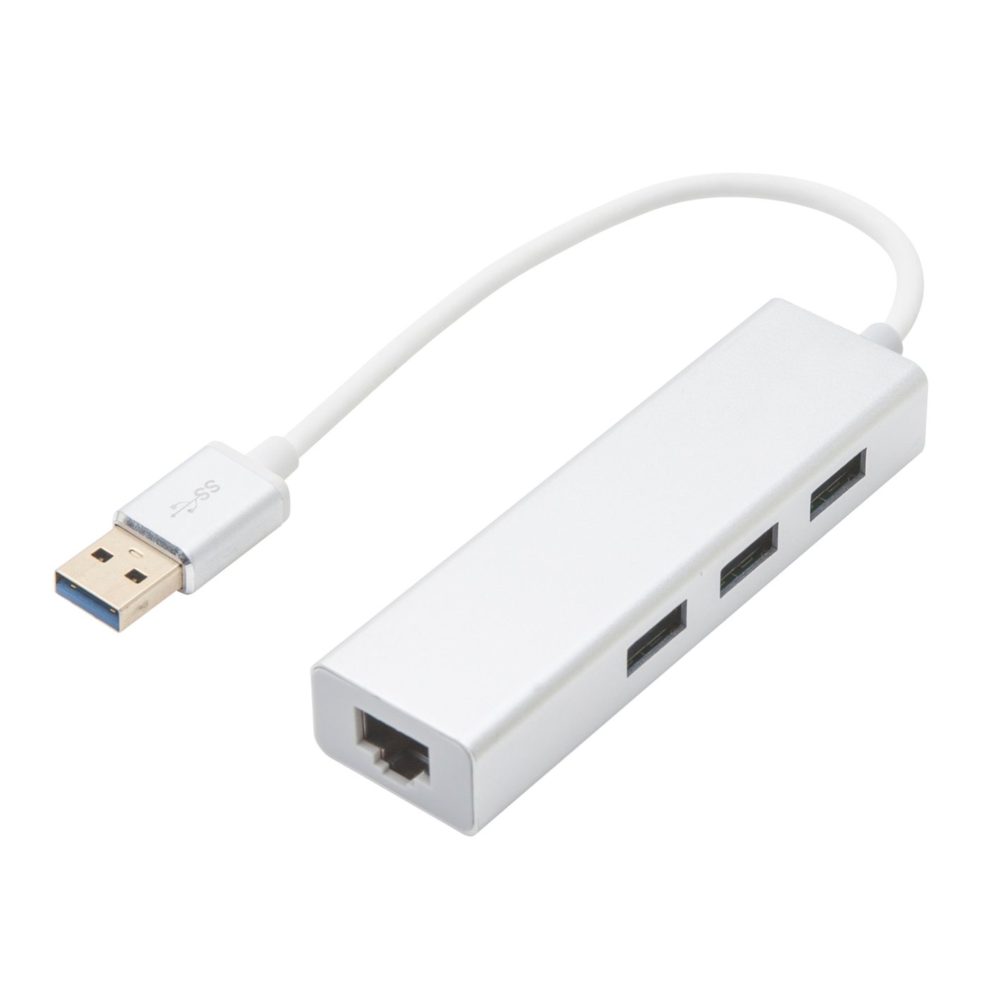 Plexgear Portable 700 USB 5 Gb/s-hubb och gigabit-nätverkskort