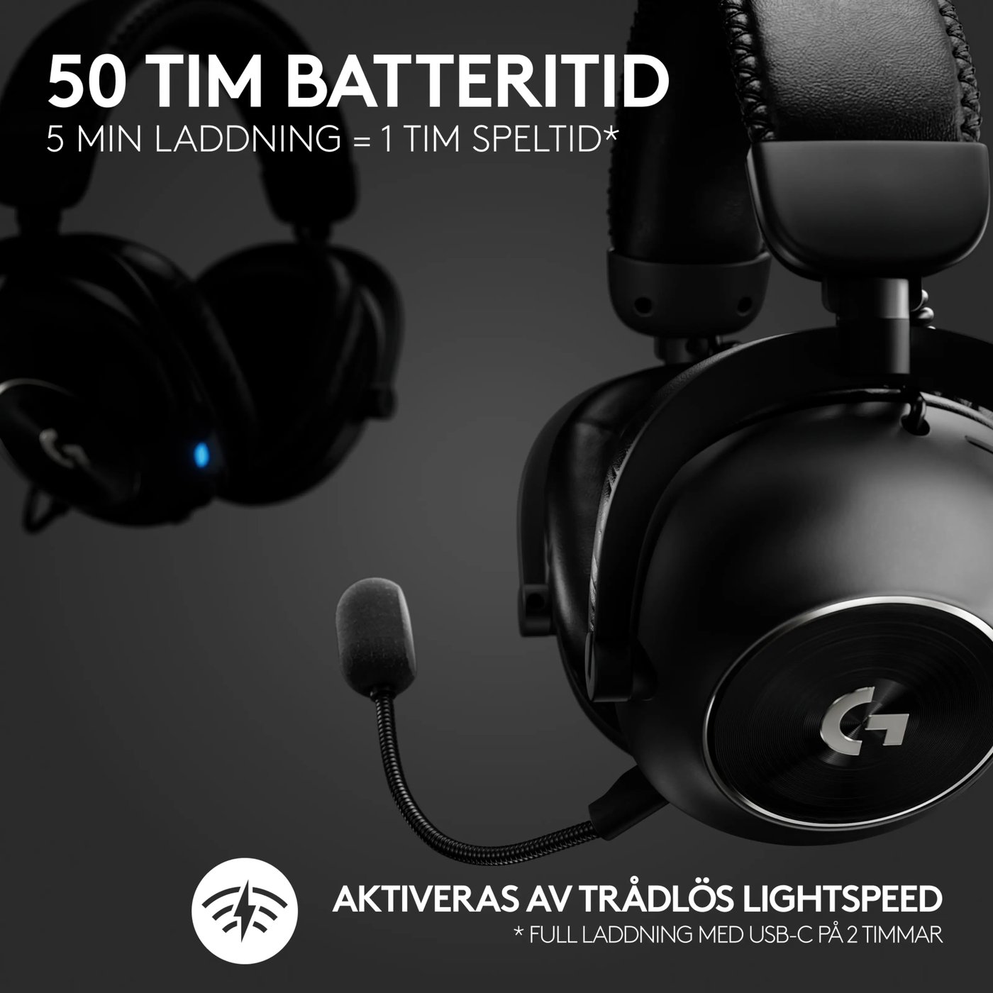 Logitech G Pro X 2 Lightspeed trådlöst headset
