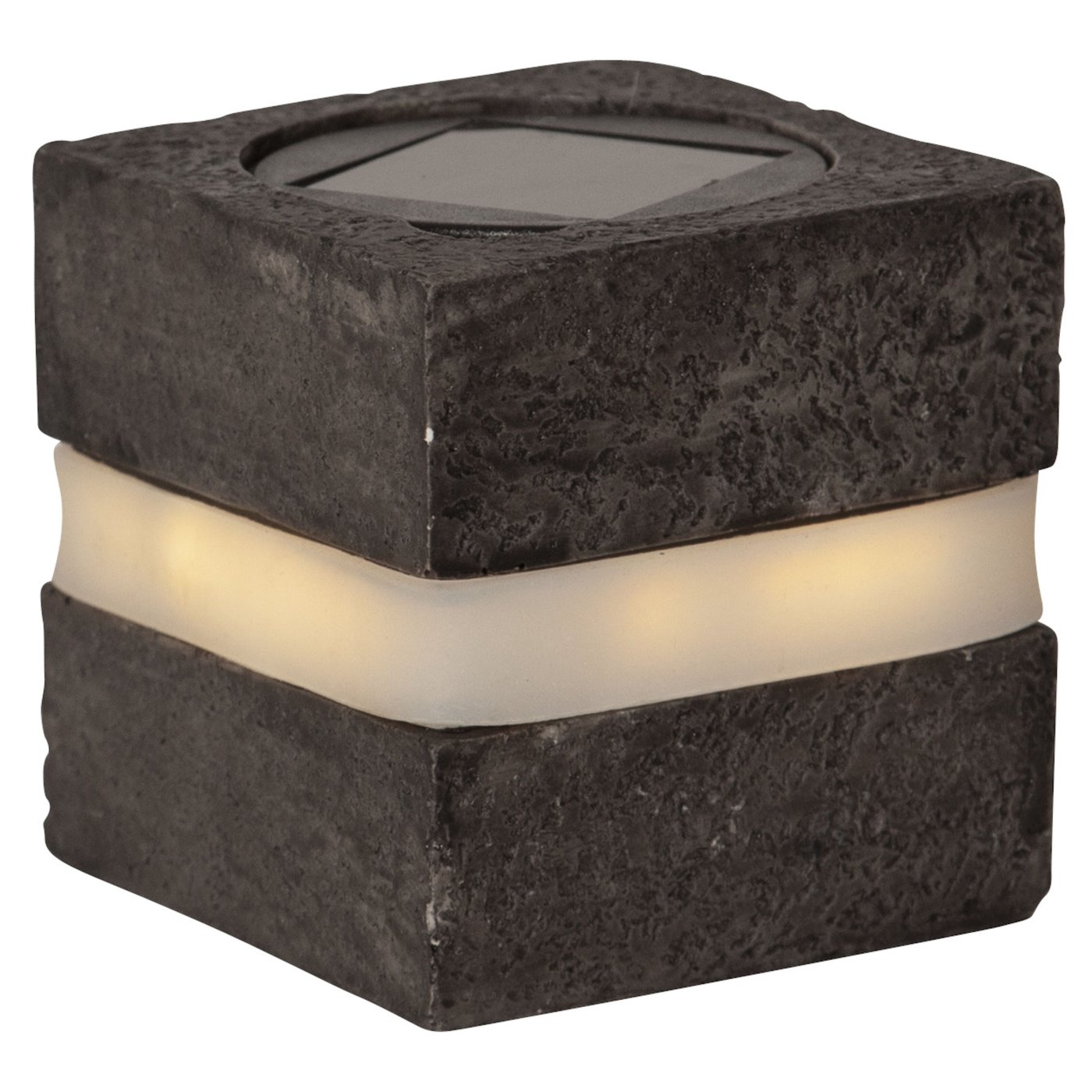 Star Trading Stonecube Trädgårdsbelysning med solceller 2-pack