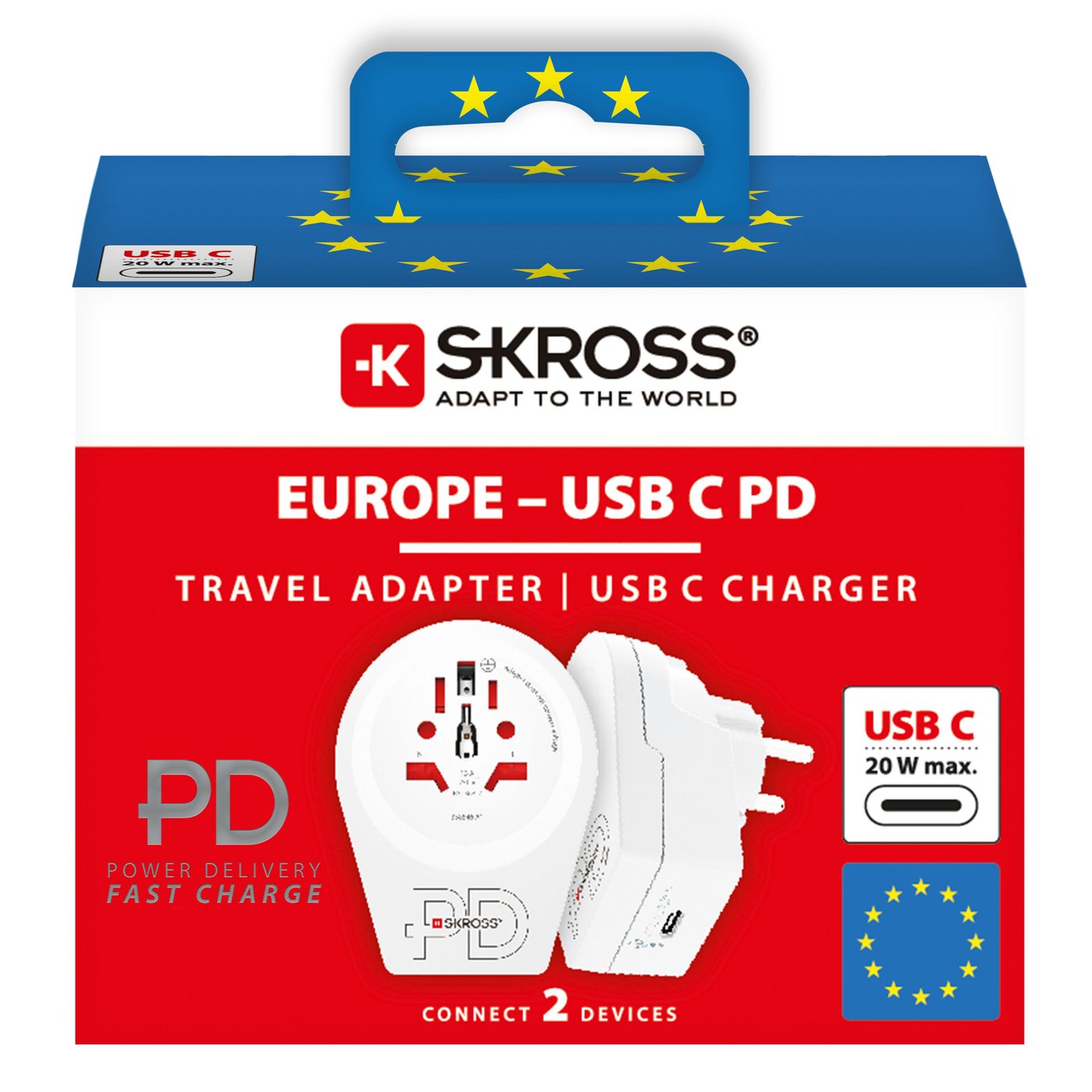 Skross Jordad reseadapter PD Universal till Sverige