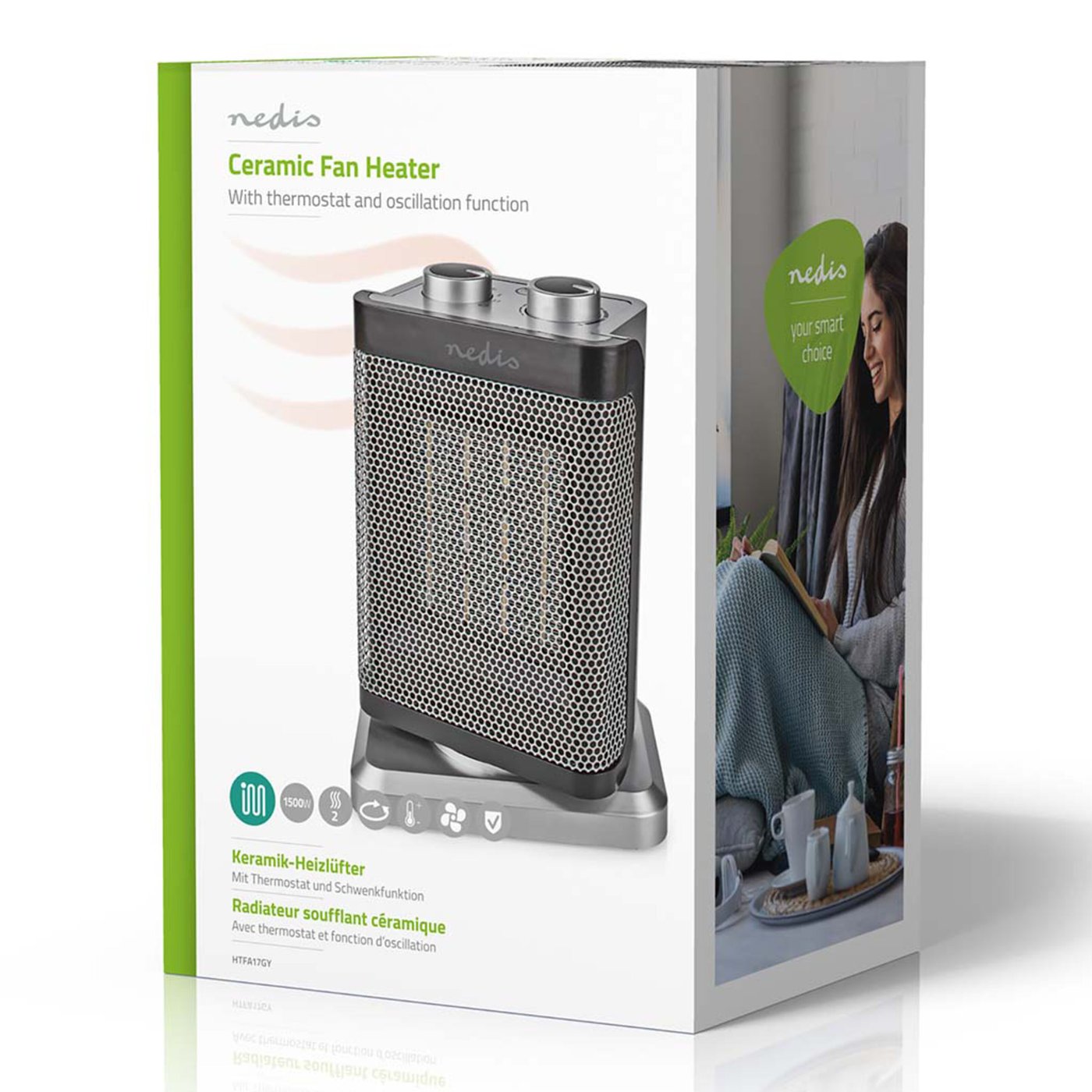 Nedis Keramisk Vifteovn 1500 W