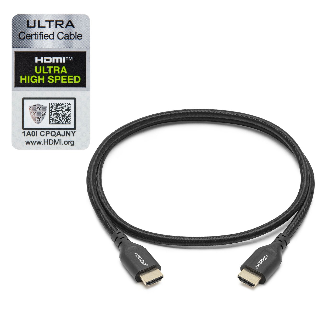 Nikabe HDMI-kabel med 8K-støtte 1 m