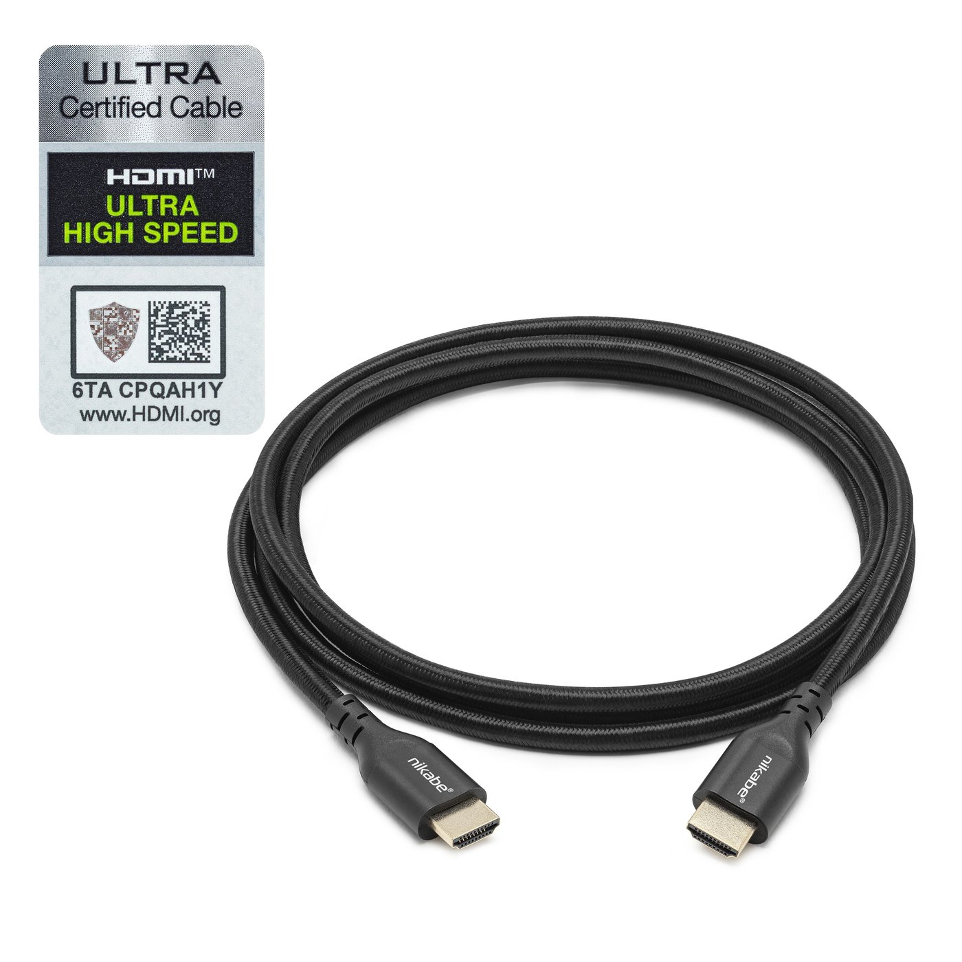 Nikabe HDMI-kabel med 8K-støtte 2 m