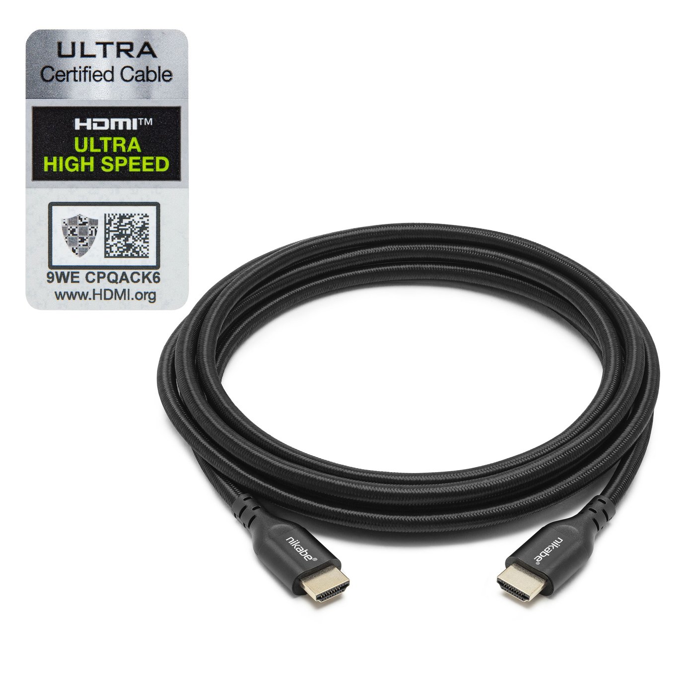 Nikabe HDMI-kabel med 8K-støtte 3 m
