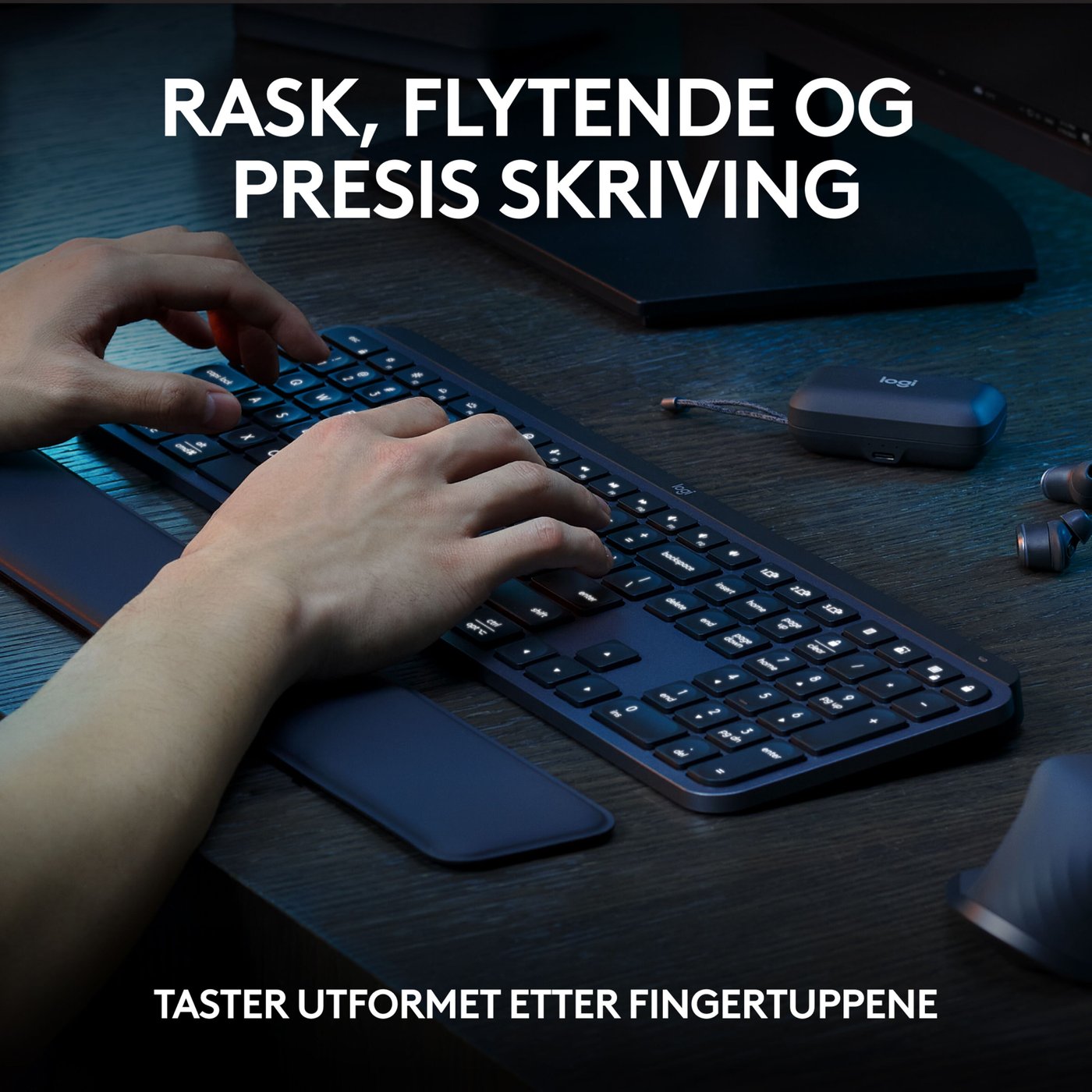 Logitech MX Keys S COMBO Trådløst tastatur og Mus