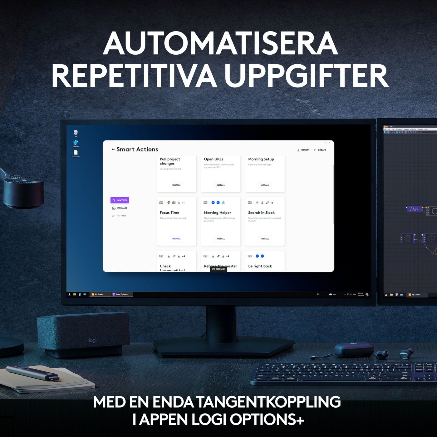 Logitech MX Keys S COMBO Trådlöst Tangentbord och Mus