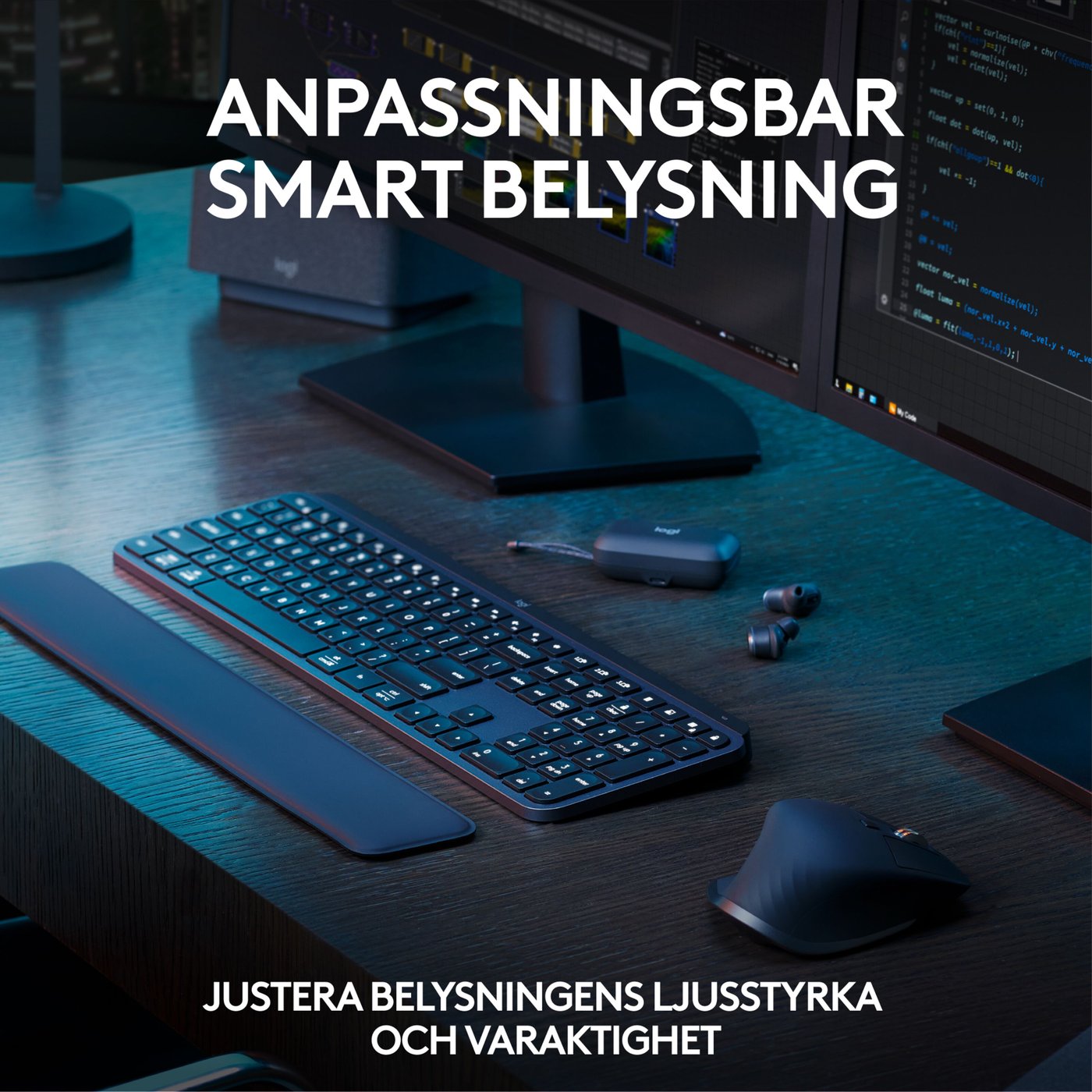 Logitech MX Keys S COMBO Trådlöst Tangentbord och Mus